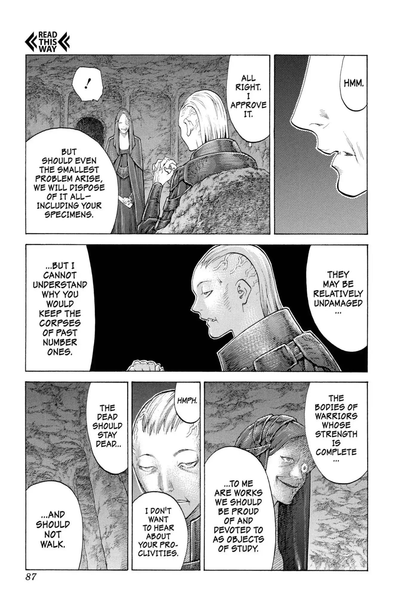 Claymore Chapter 110 page 18 - Chapter 110: Vol.20 Scene 110: Remains of the Demon Claw, Part 1