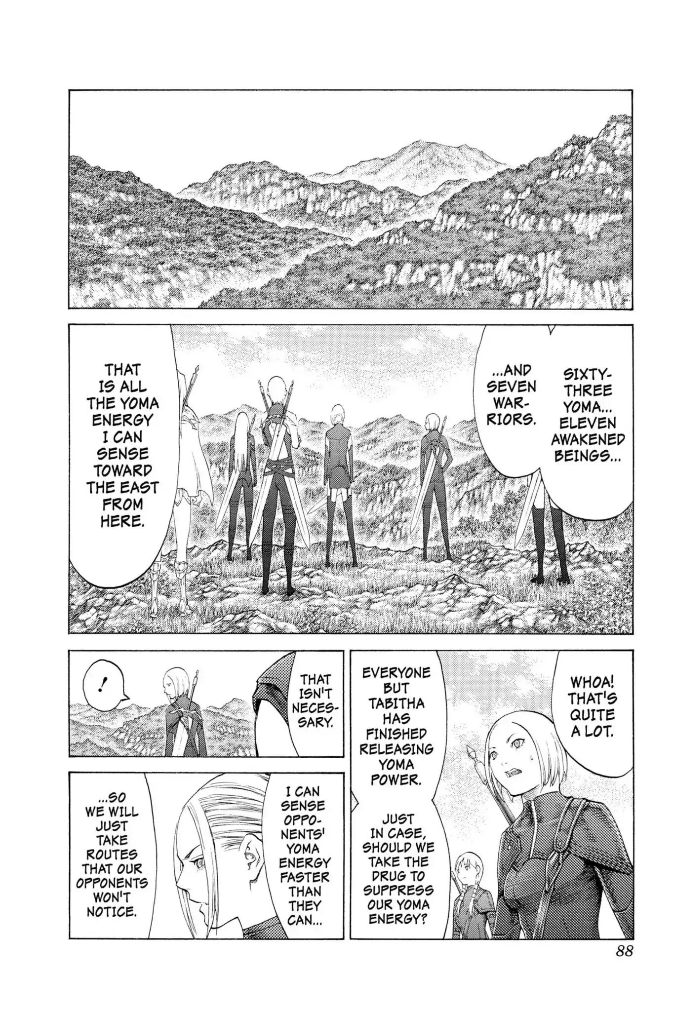 Claymore Chapter 110 page 19 - Chapter 110: Vol.20 Scene 110: Remains of the Demon Claw, Part 1