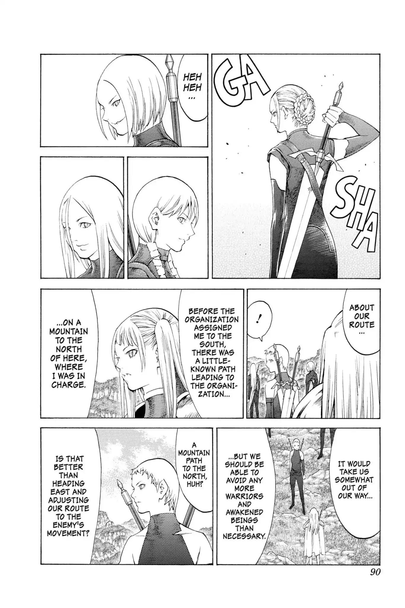 Claymore Chapter 110 page 21 - Chapter 110: Vol.20 Scene 110: Remains of the Demon Claw, Part 1