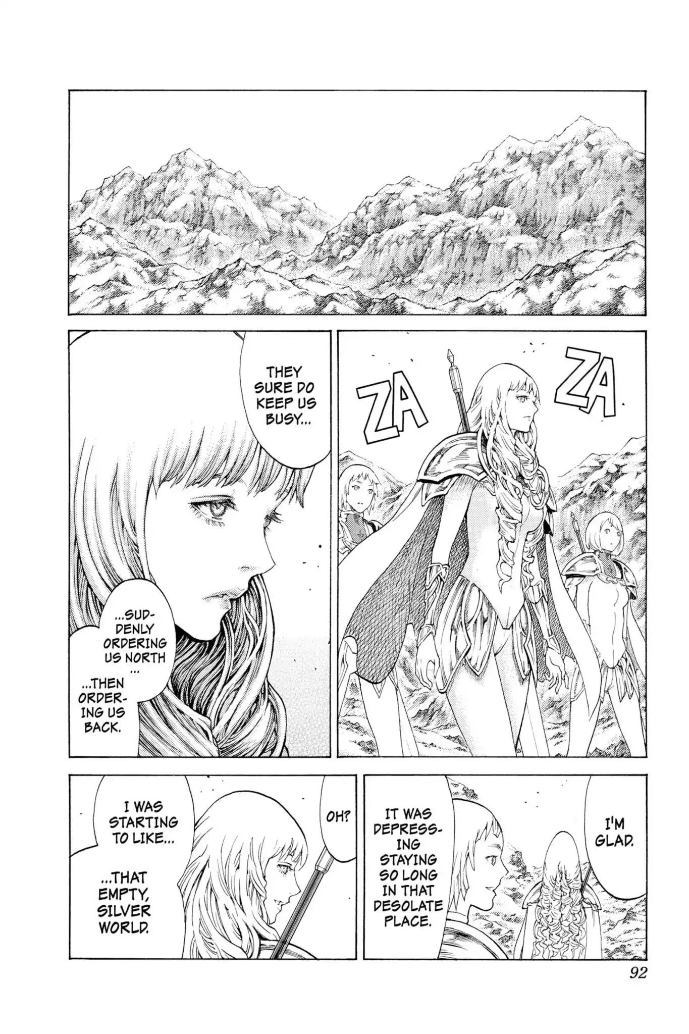 Claymore Chapter 110 page 23 - Chapter 110: Vol.20 Scene 110: Remains of the Demon Claw, Part 1