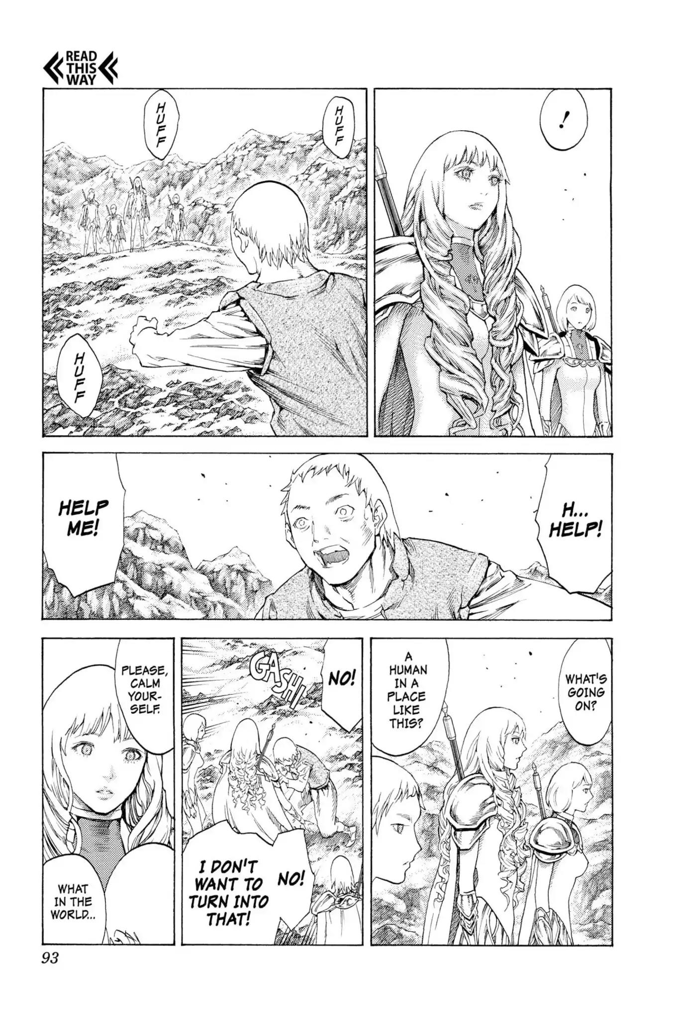 Claymore Chapter 110 page 24 - Chapter 110: Vol.20 Scene 110: Remains of the Demon Claw, Part 1