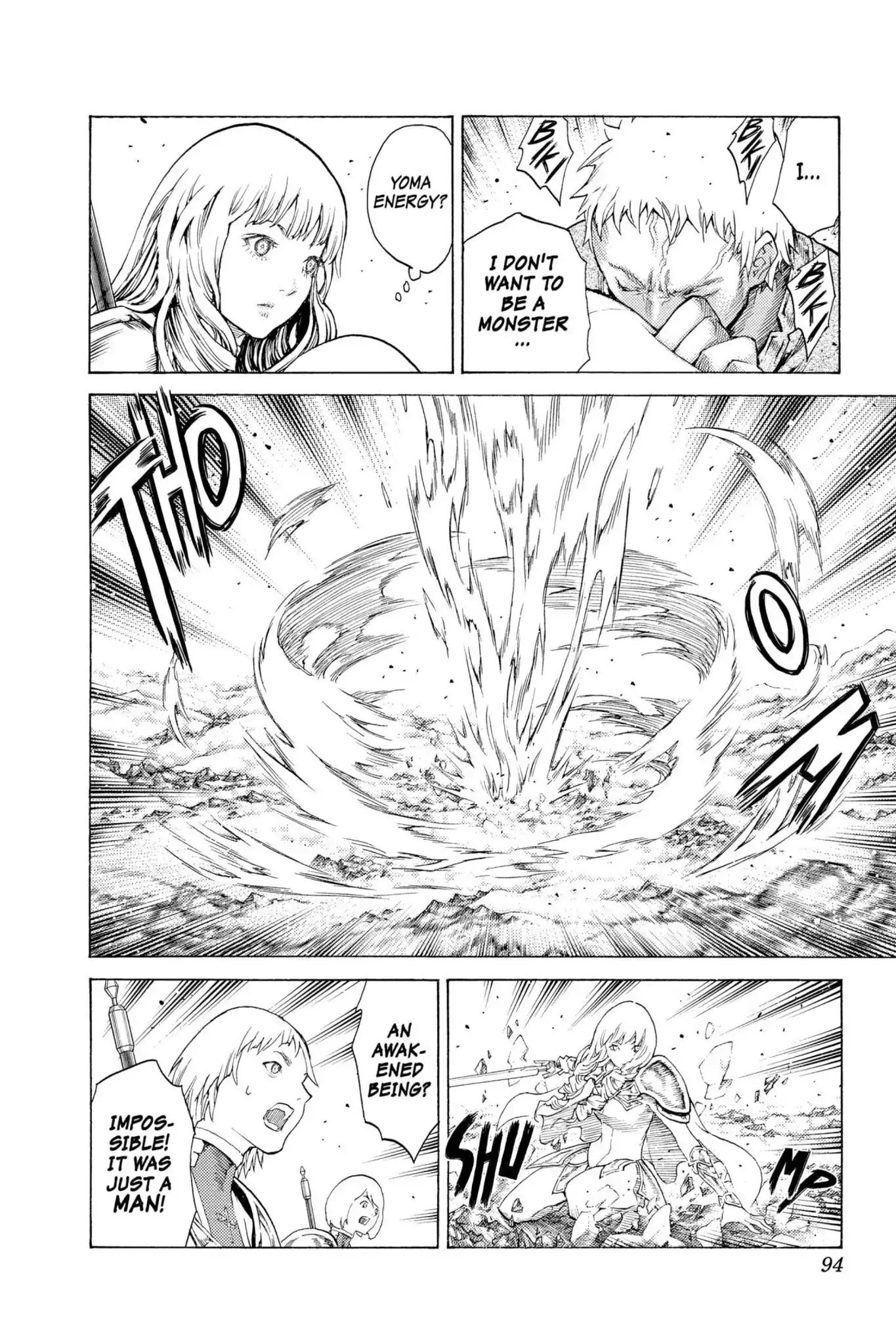 Claymore Chapter 110 page 25 - Chapter 110: Vol.20 Scene 110: Remains of the Demon Claw, Part 1