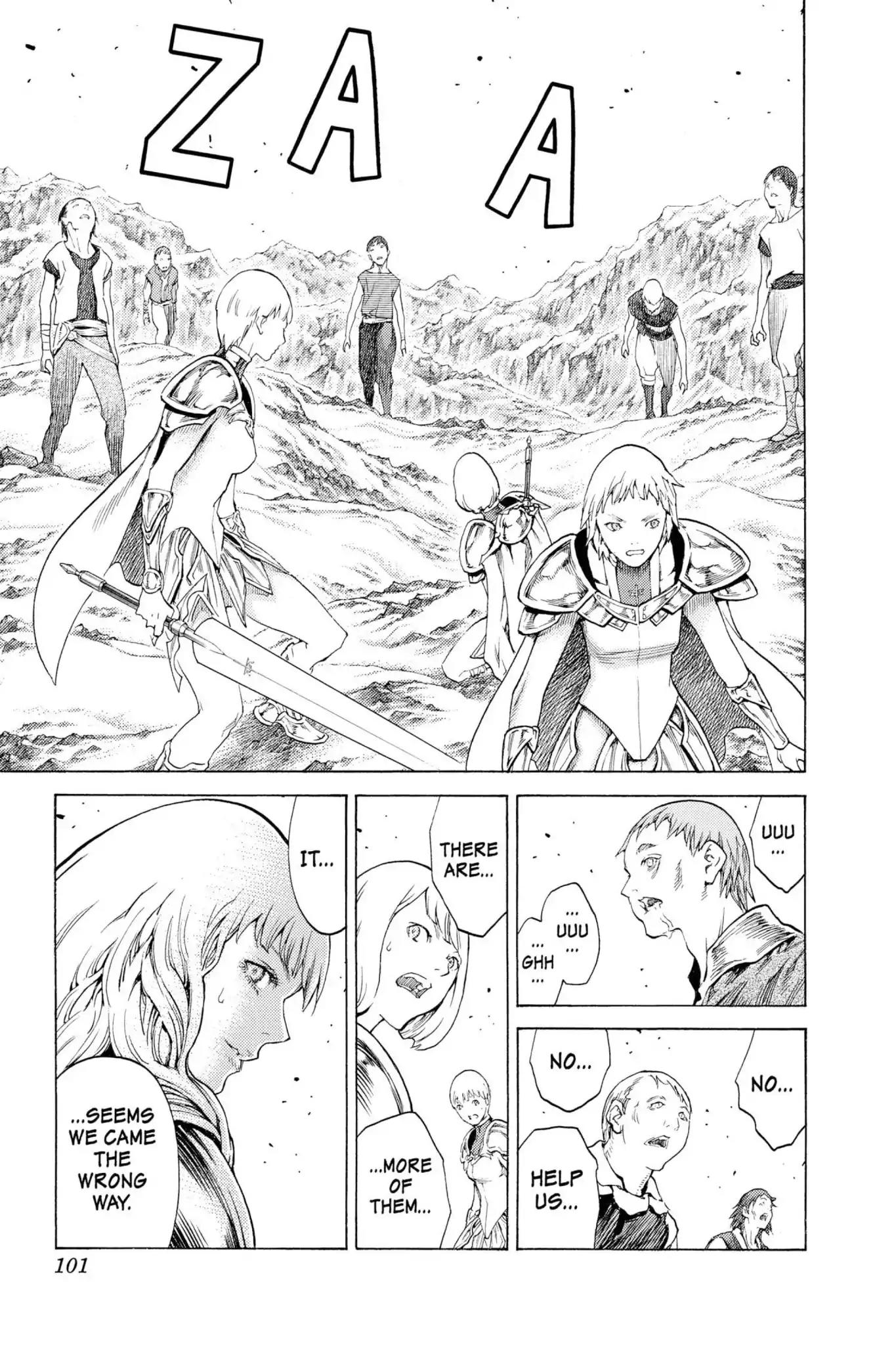 Claymore Chapter 110 page 32 - Chapter 110: Vol.20 Scene 110: Remains of the Demon Claw, Part 1
