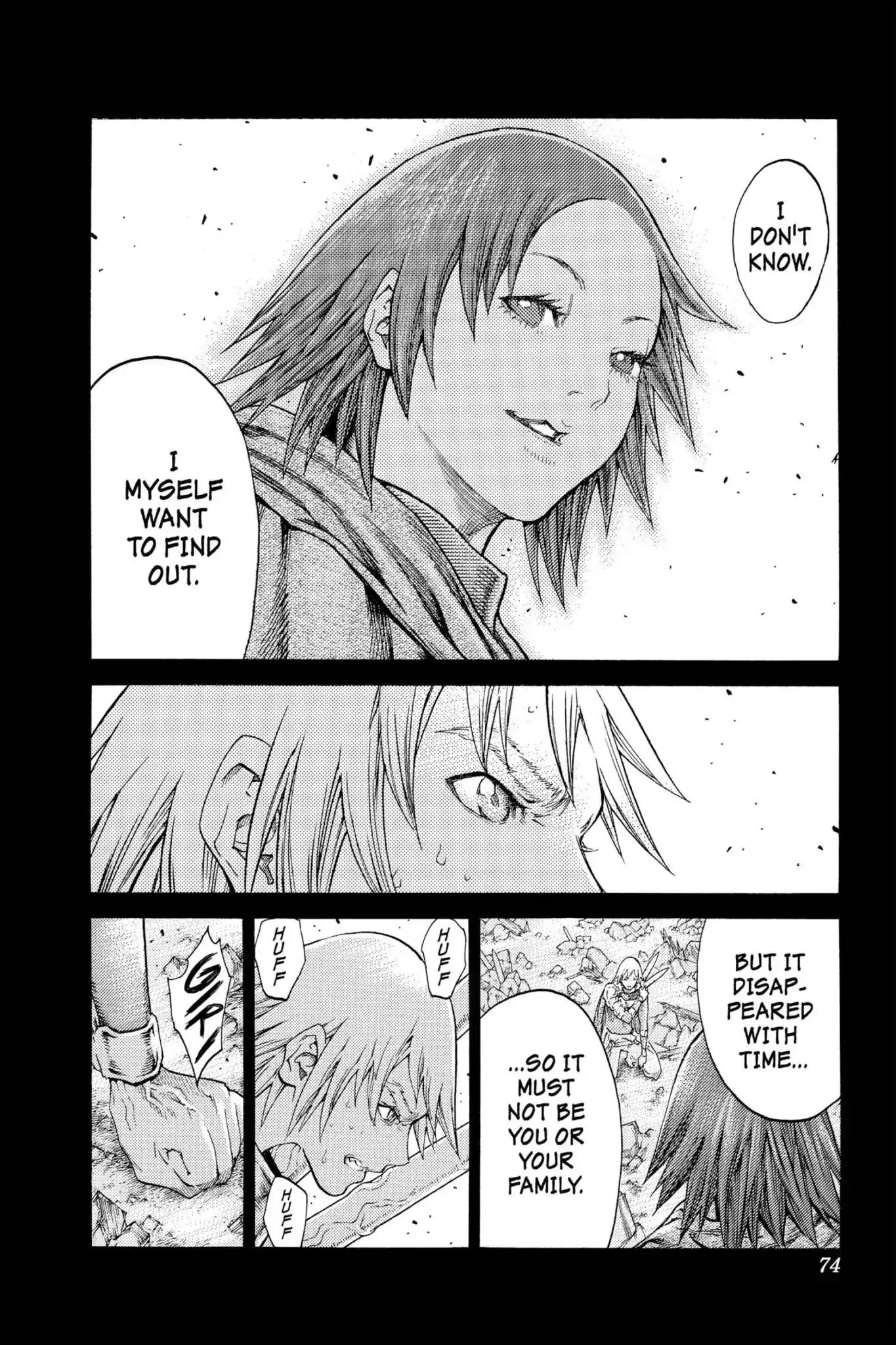 Claymore Chapter 110 page 5 - Chapter 110: Vol.20 Scene 110: Remains of the Demon Claw, Part 1
