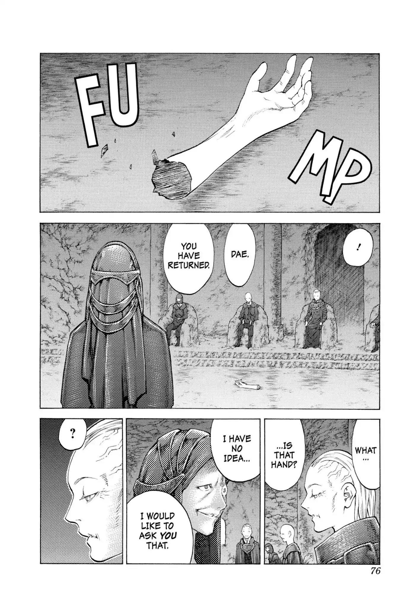 Claymore Chapter 110 page 7 - Chapter 110: Vol.20 Scene 110: Remains of the Demon Claw, Part 1