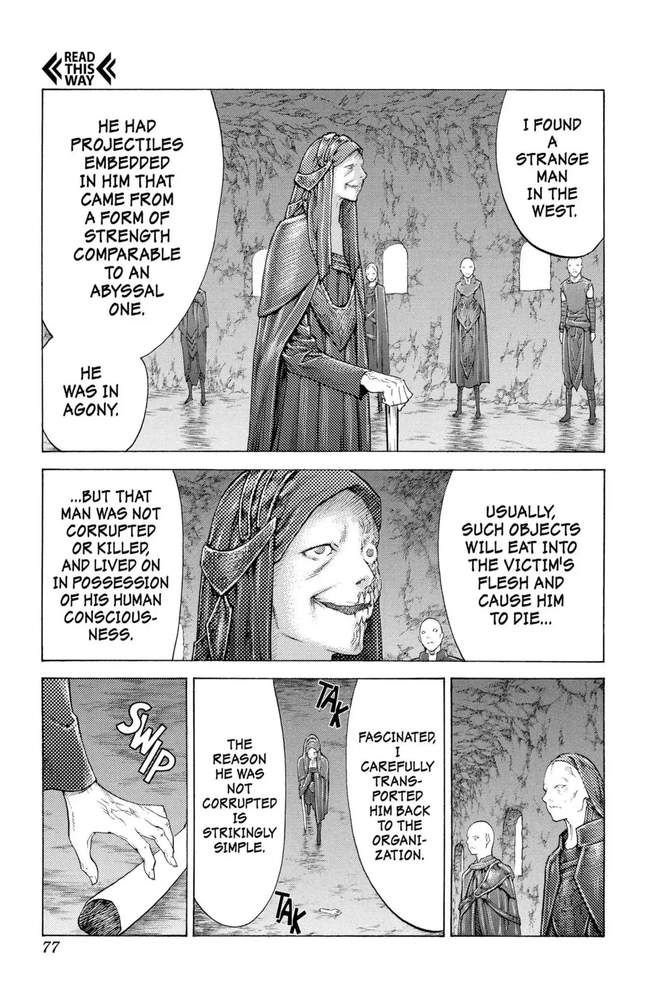 Claymore Chapter 110 page 8 - Chapter 110: Vol.20 Scene 110: Remains of the Demon Claw, Part 1