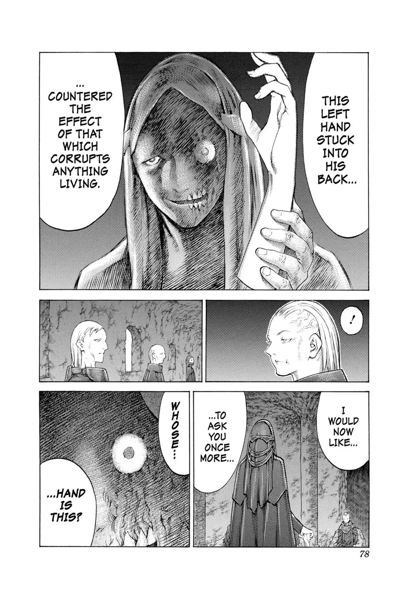 Claymore Chapter 110 page 9 - Chapter 110: Vol.20 Scene 110: Remains of the Demon Claw, Part 1