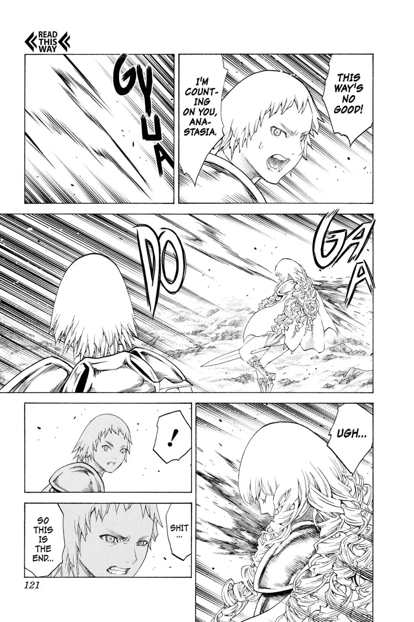 Claymore Chapter 111 page 19 - Chapter 111: Vol.20 Scene 111: Remains of the Demon Claw, Part 2