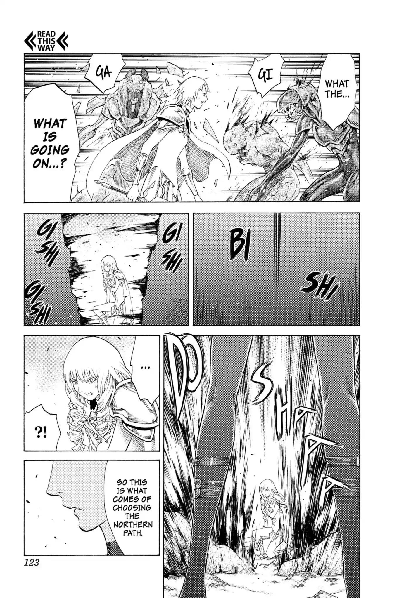 Claymore Chapter 111 page 21 - Chapter 111: Vol.20 Scene 111: Remains of the Demon Claw, Part 2