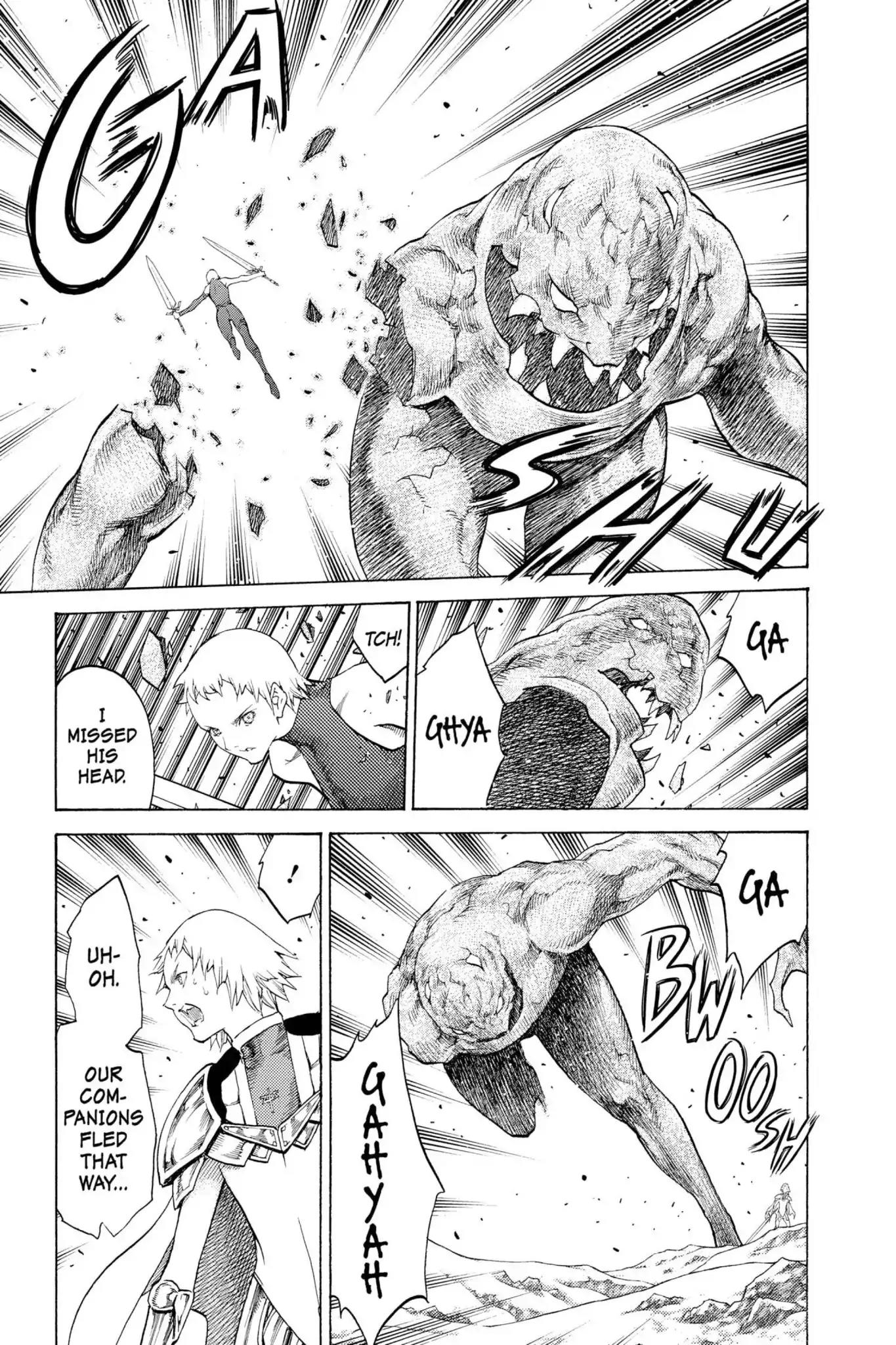 Claymore Chapter 112 page 12 - Chapter 112: Vol.20 Scene 112: Remains of the Demon Claw, Part 3