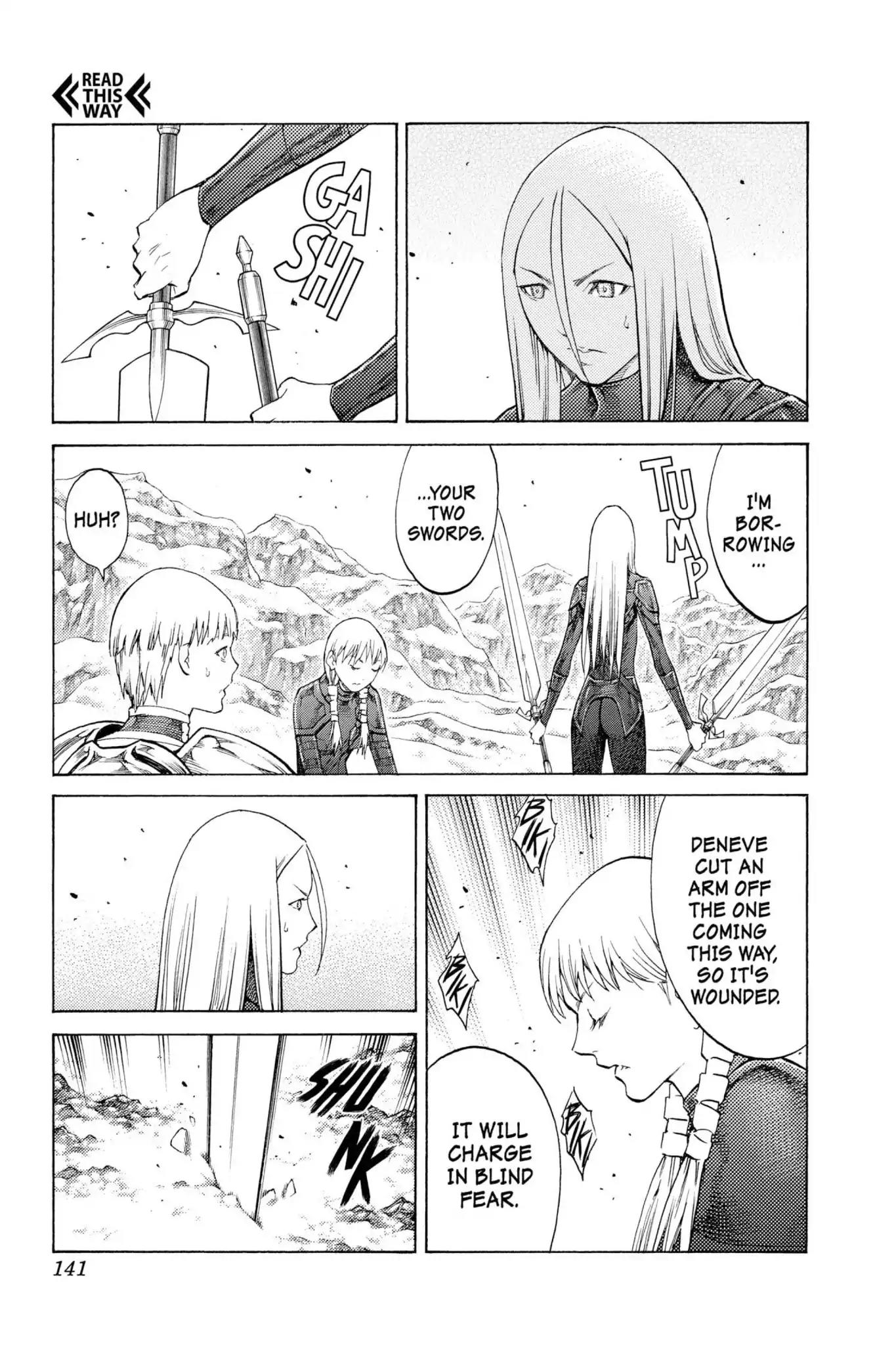 Claymore Chapter 112 page 14 - Chapter 112: Vol.20 Scene 112: Remains of the Demon Claw, Part 3