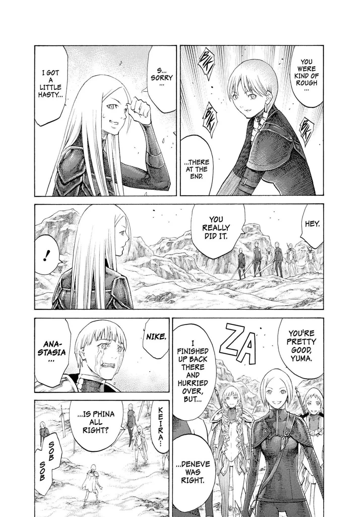Claymore Chapter 112 page 19 - Chapter 112: Vol.20 Scene 112: Remains of the Demon Claw, Part 3