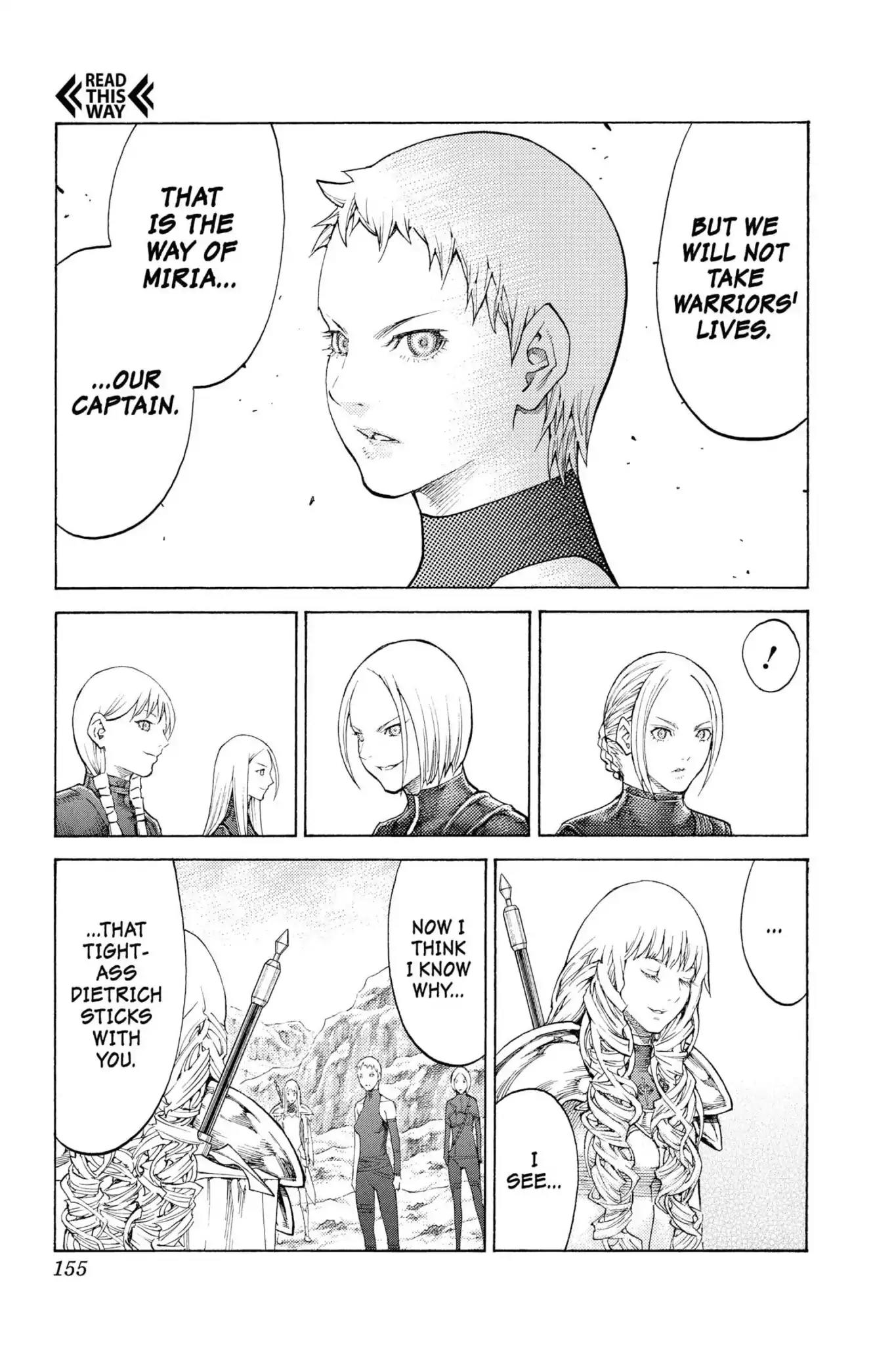 Claymore Chapter 112 page 28 - Chapter 112: Vol.20 Scene 112: Remains of the Demon Claw, Part 3