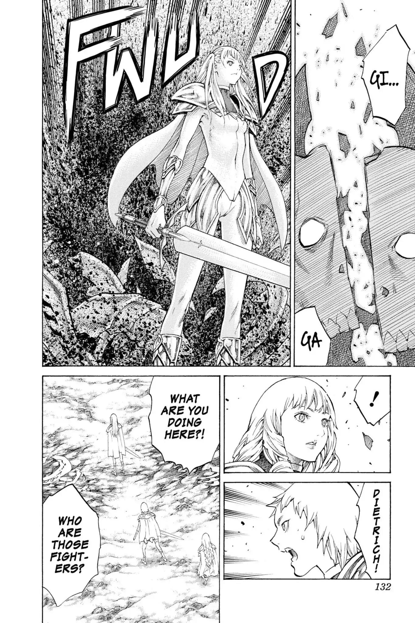 Claymore Chapter 112 page 5 - Chapter 112: Vol.20 Scene 112: Remains of the Demon Claw, Part 3