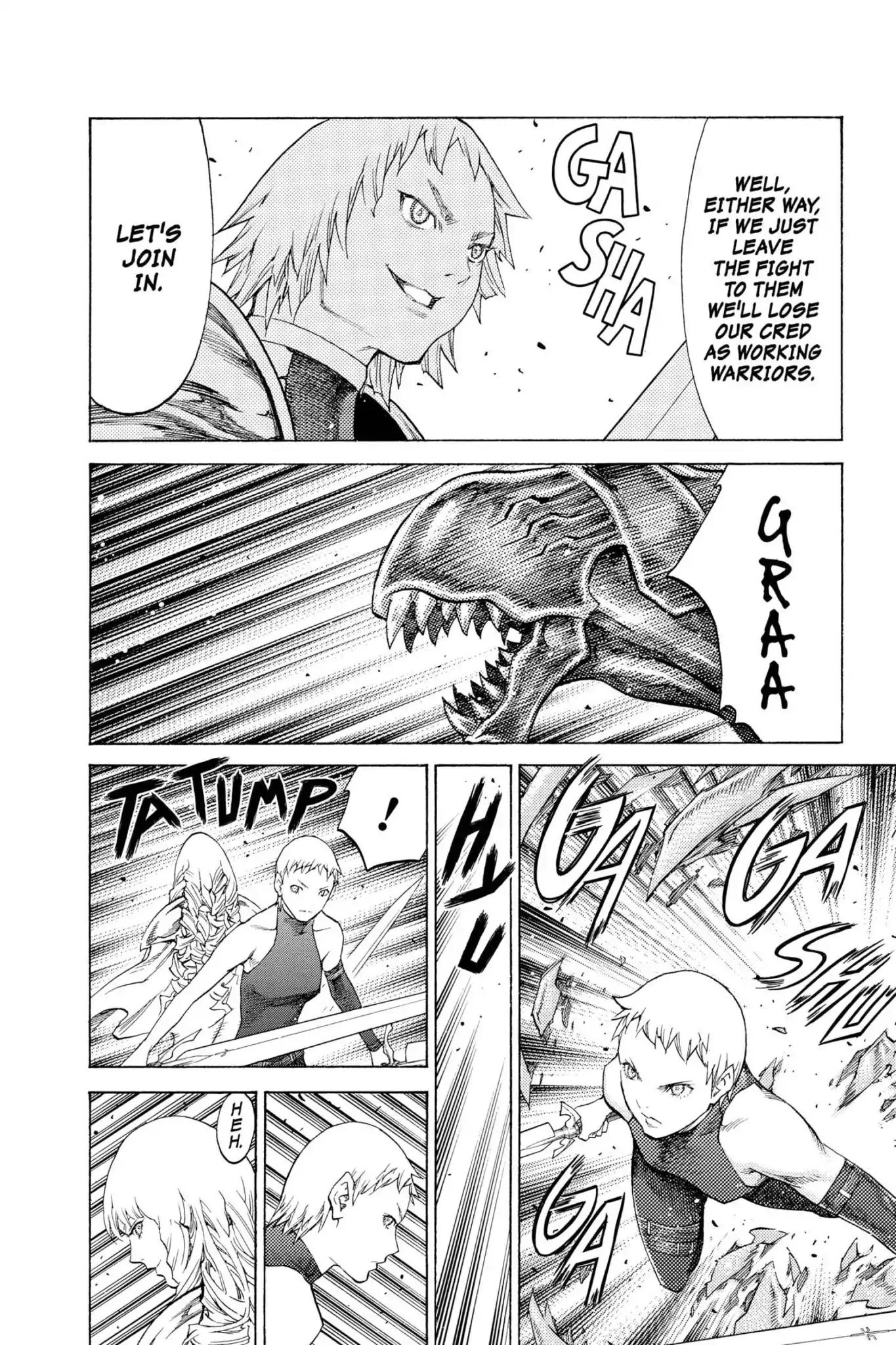 Claymore Chapter 112 page 9 - Chapter 112: Vol.20 Scene 112: Remains of the Demon Claw, Part 3