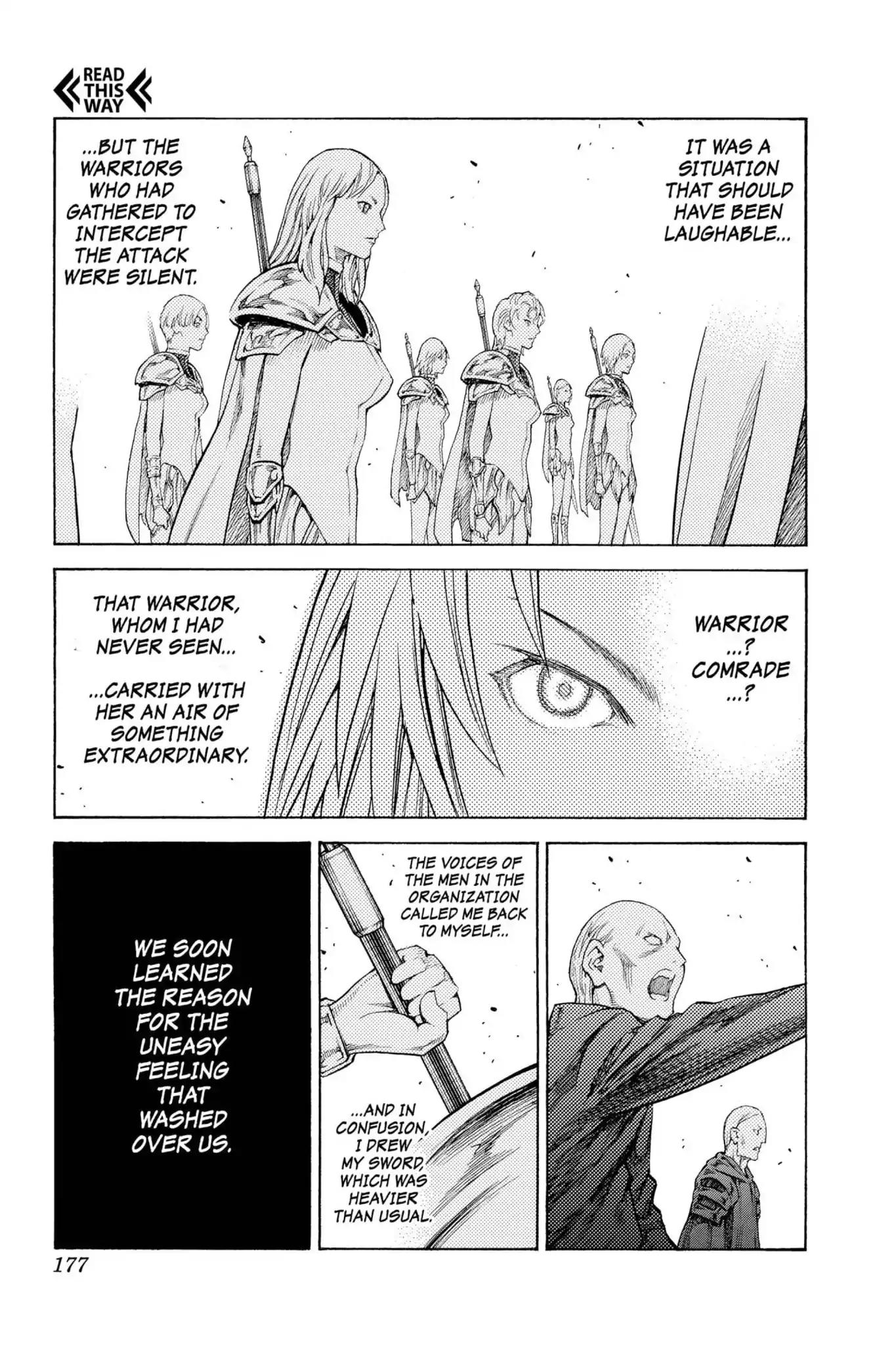 Claymore Chapter 113 page 17 - Chapter 113: Vol.20 Scene 113: Remains of the Demon Claw, Part 4