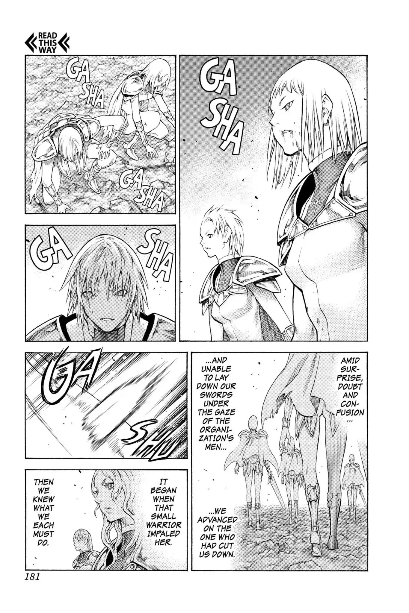Claymore Chapter 113 page 20 - Chapter 113: Vol.20 Scene 113: Remains of the Demon Claw, Part 4
