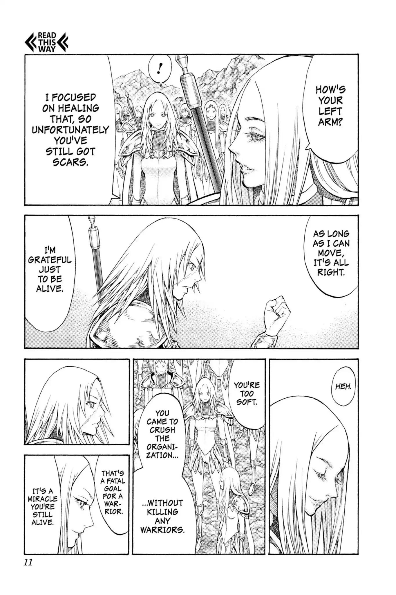Claymore Chapter 114 page 10 - Chapter 114: Vol.21 Scene 114: Corpse of the Witch, Part 1