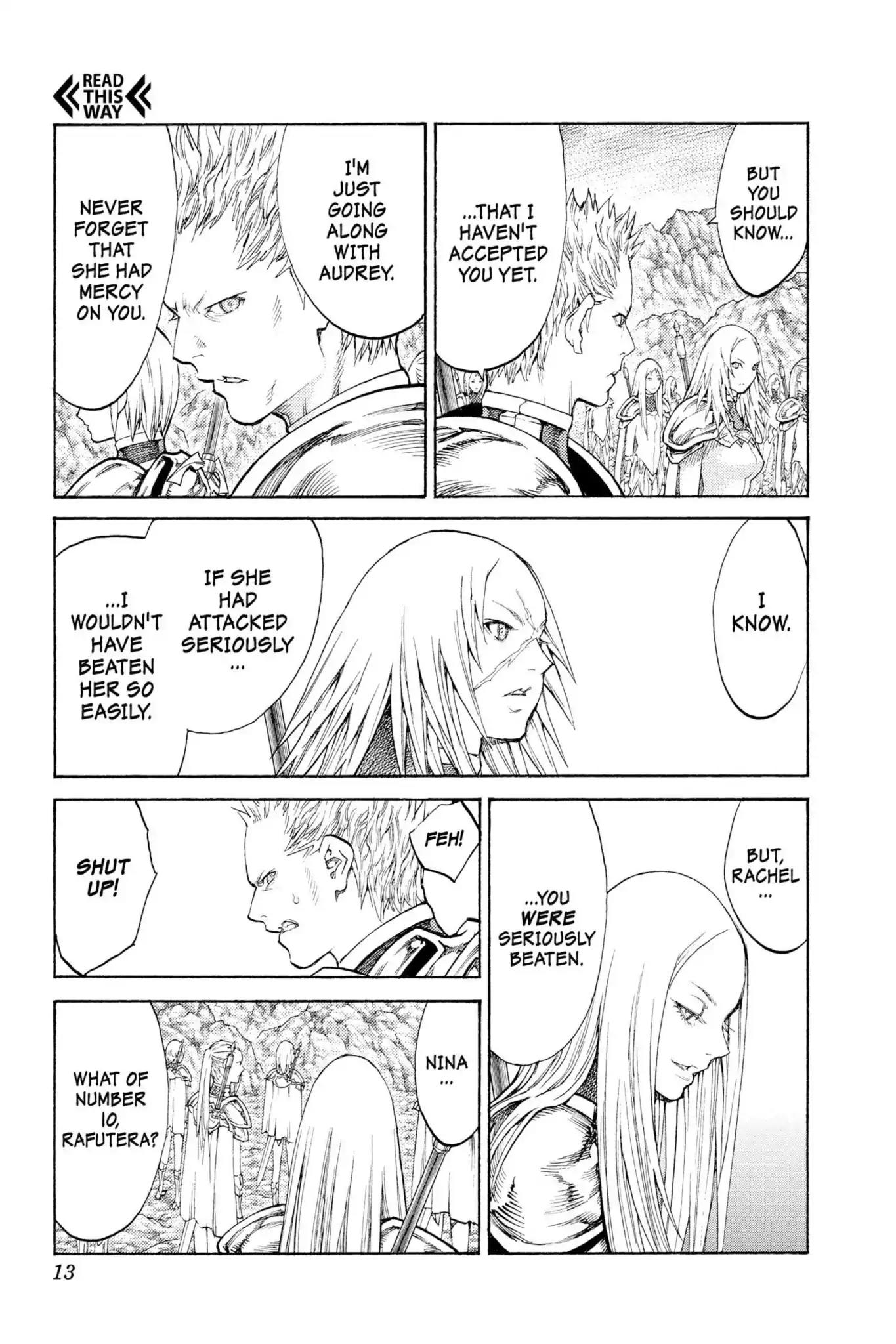Claymore Chapter 114 page 12 - Chapter 114: Vol.21 Scene 114: Corpse of the Witch, Part 1