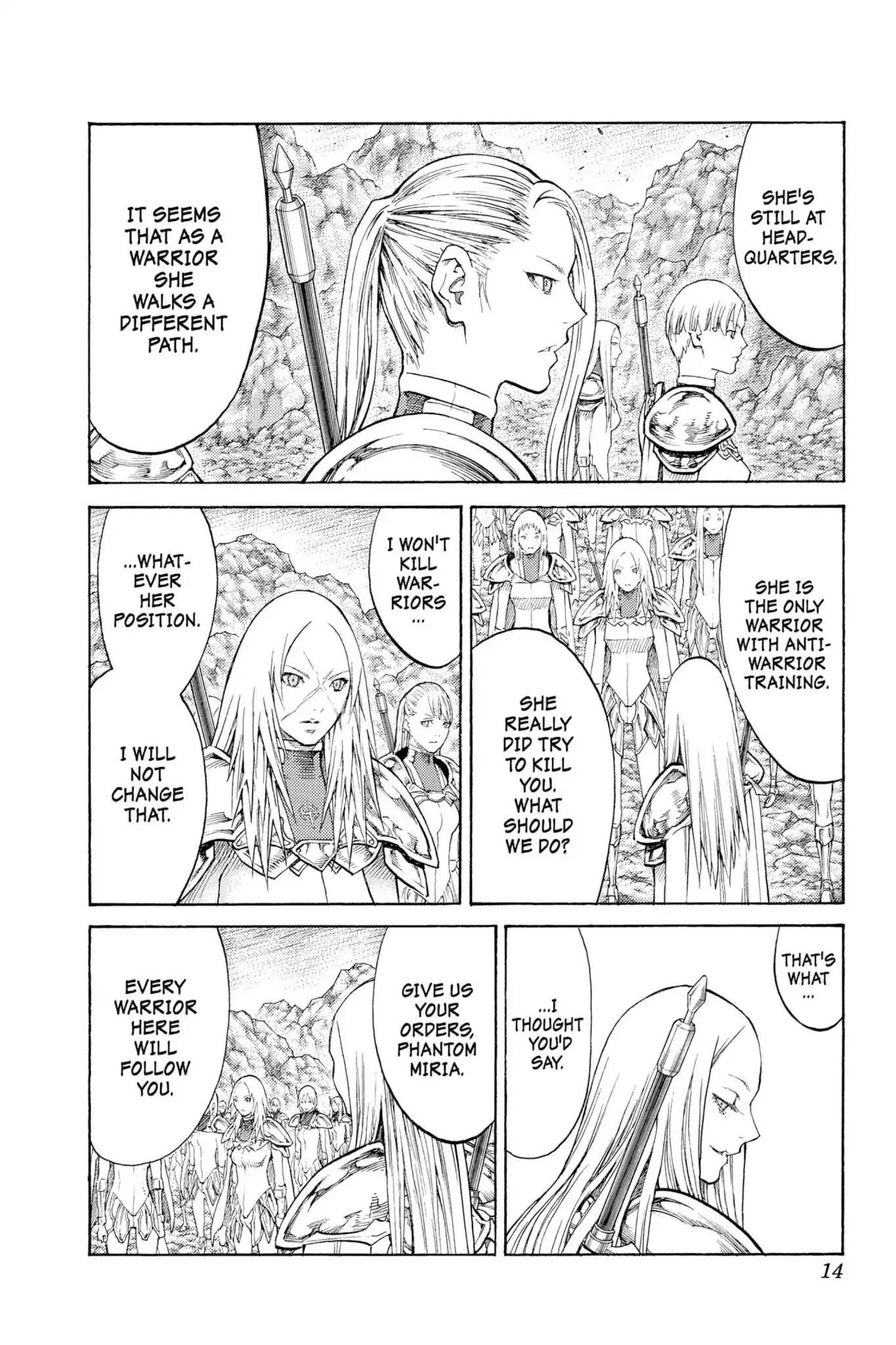 Claymore Chapter 114 page 13 - Chapter 114: Vol.21 Scene 114: Corpse of the Witch, Part 1
