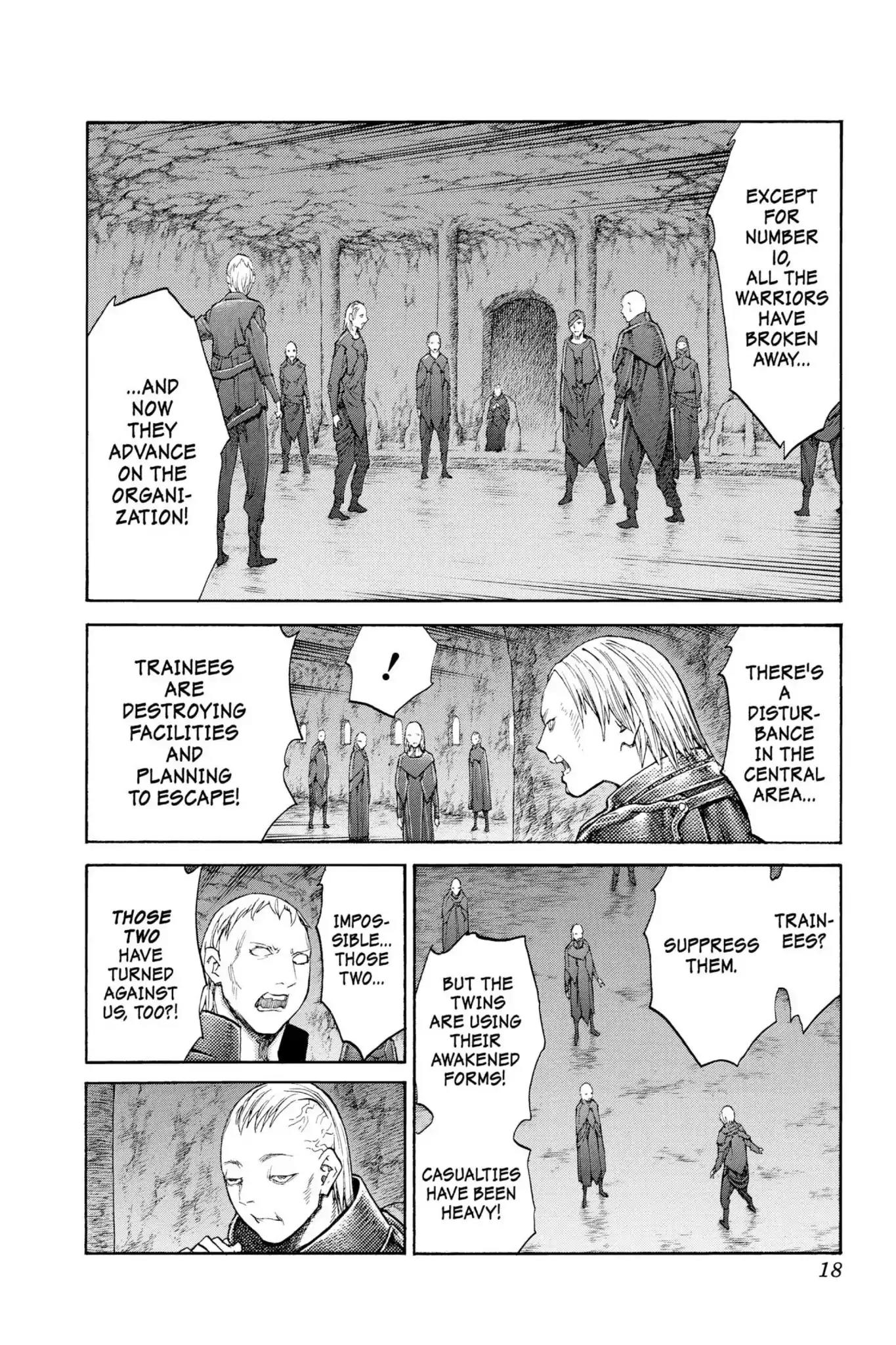 Claymore Chapter 114 page 16 - Chapter 114: Vol.21 Scene 114: Corpse of the Witch, Part 1