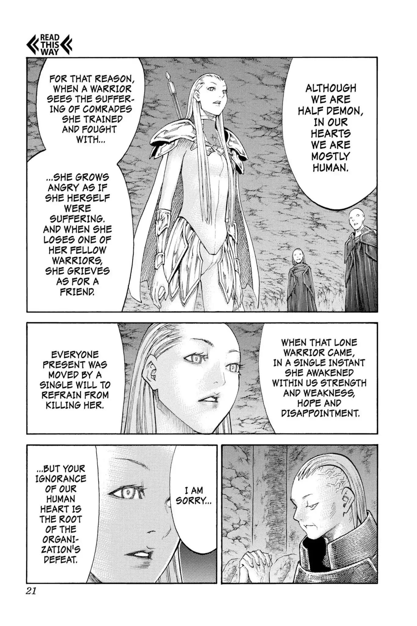 Claymore Chapter 114 page 19 - Chapter 114: Vol.21 Scene 114: Corpse of the Witch, Part 1