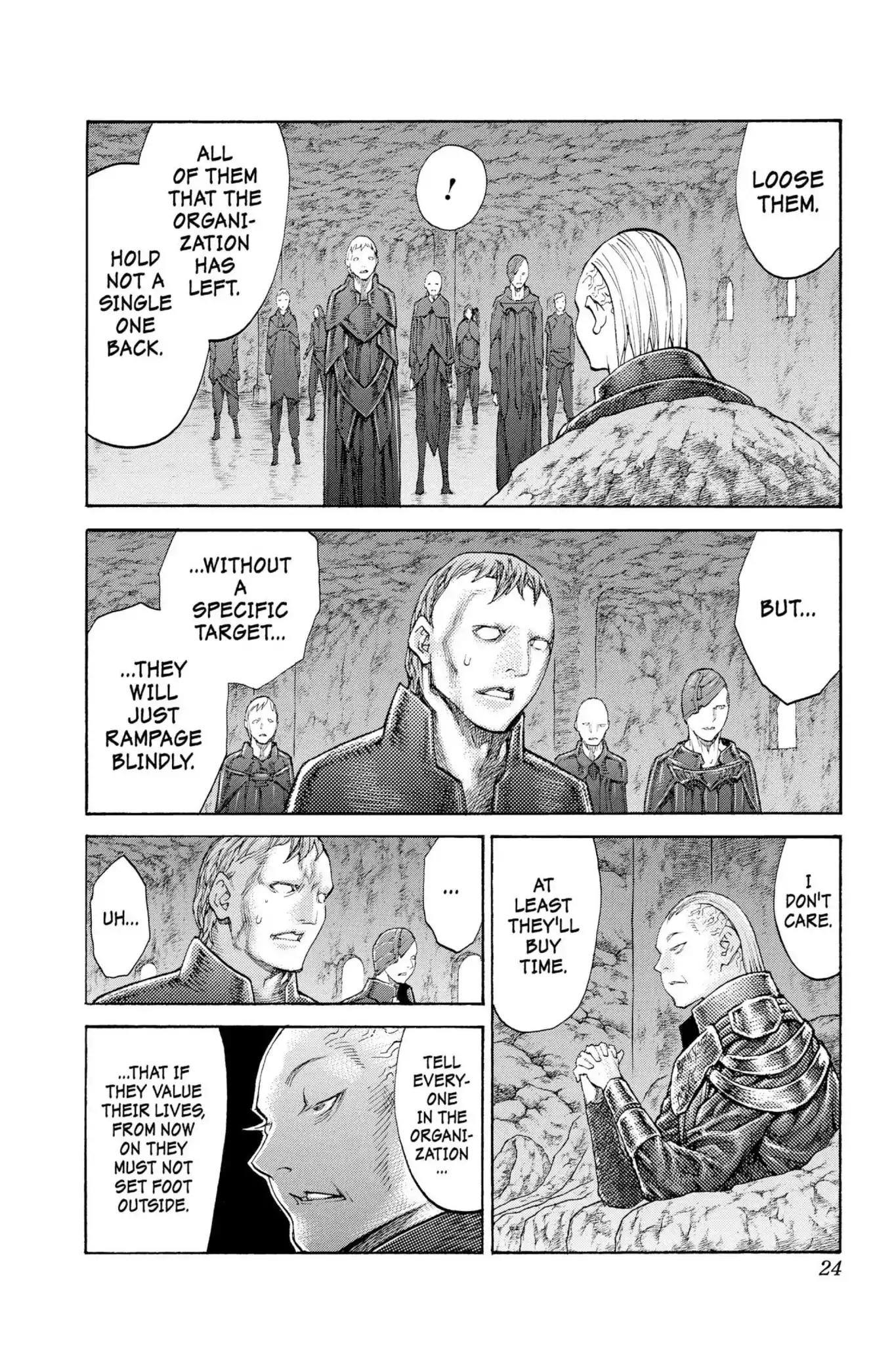 Claymore Chapter 114 page 22 - Chapter 114: Vol.21 Scene 114: Corpse of the Witch, Part 1