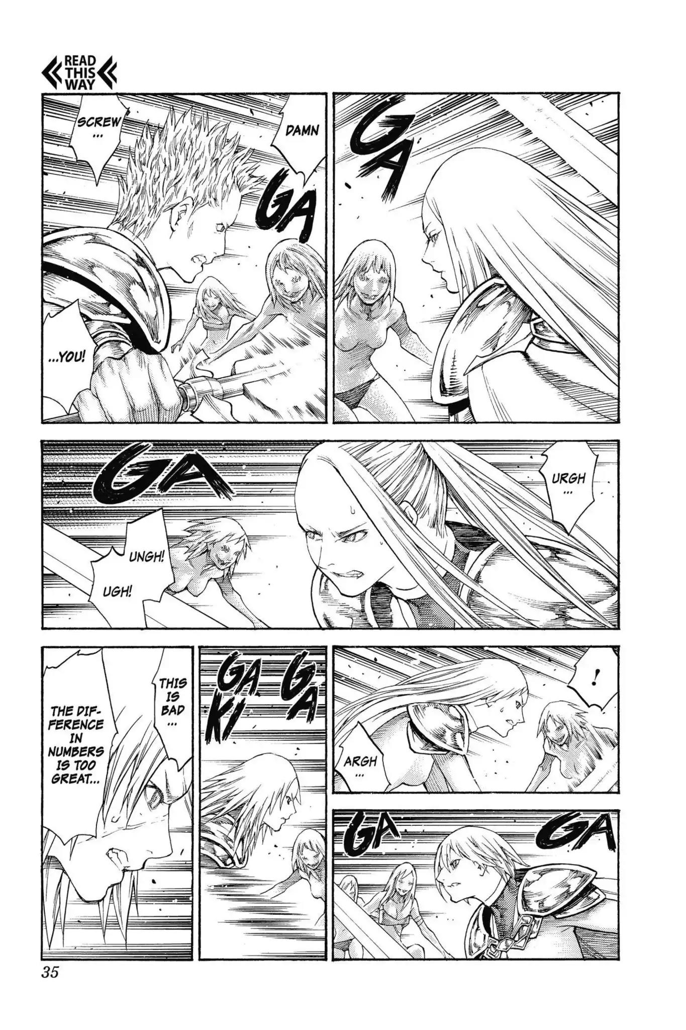 Claymore Chapter 114 page 31 - Chapter 114: Vol.21 Scene 114: Corpse of the Witch, Part 1