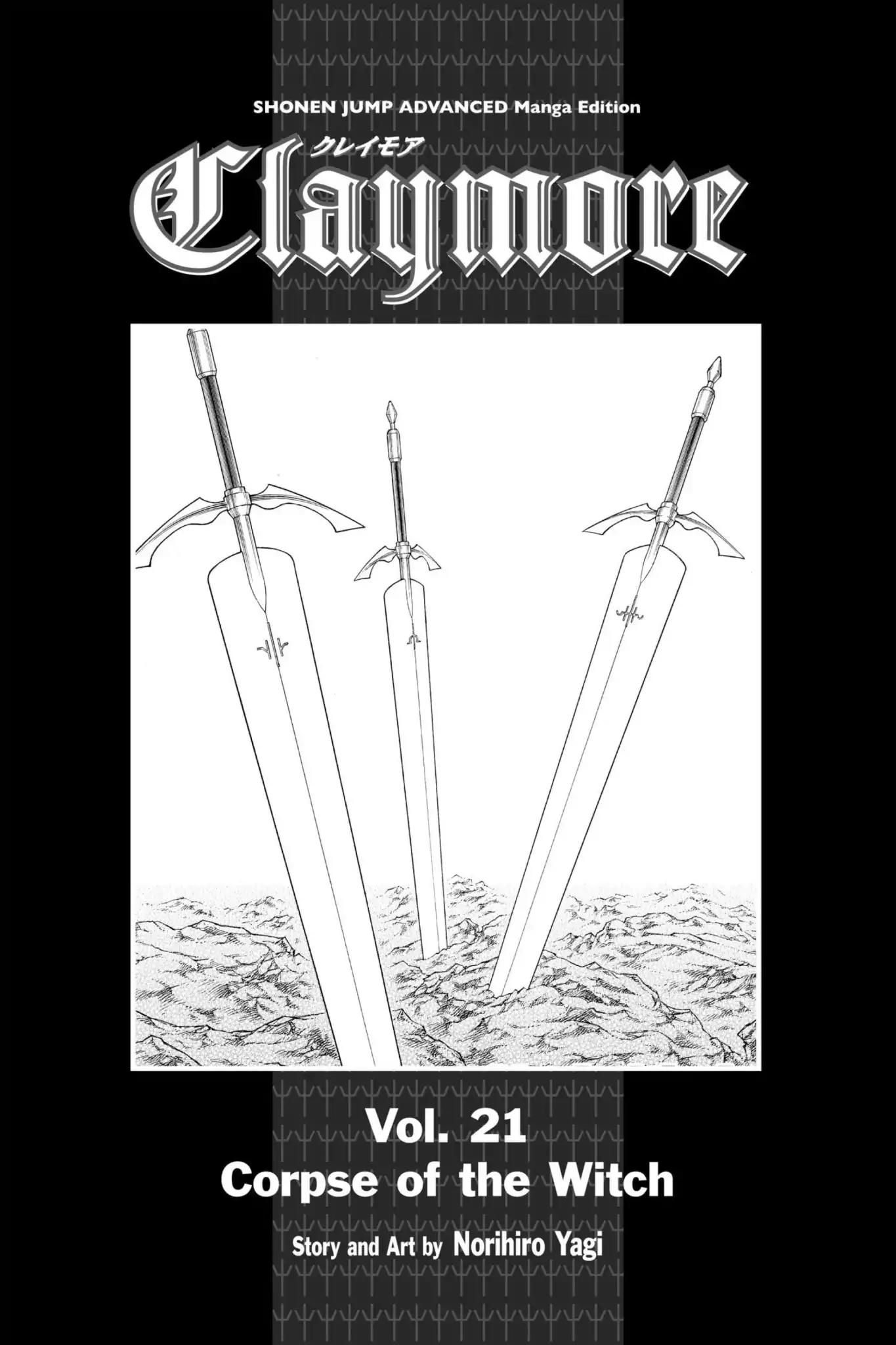 Claymore Chapter 114 page 4 - Chapter 114: Vol.21 Scene 114: Corpse of the Witch, Part 1