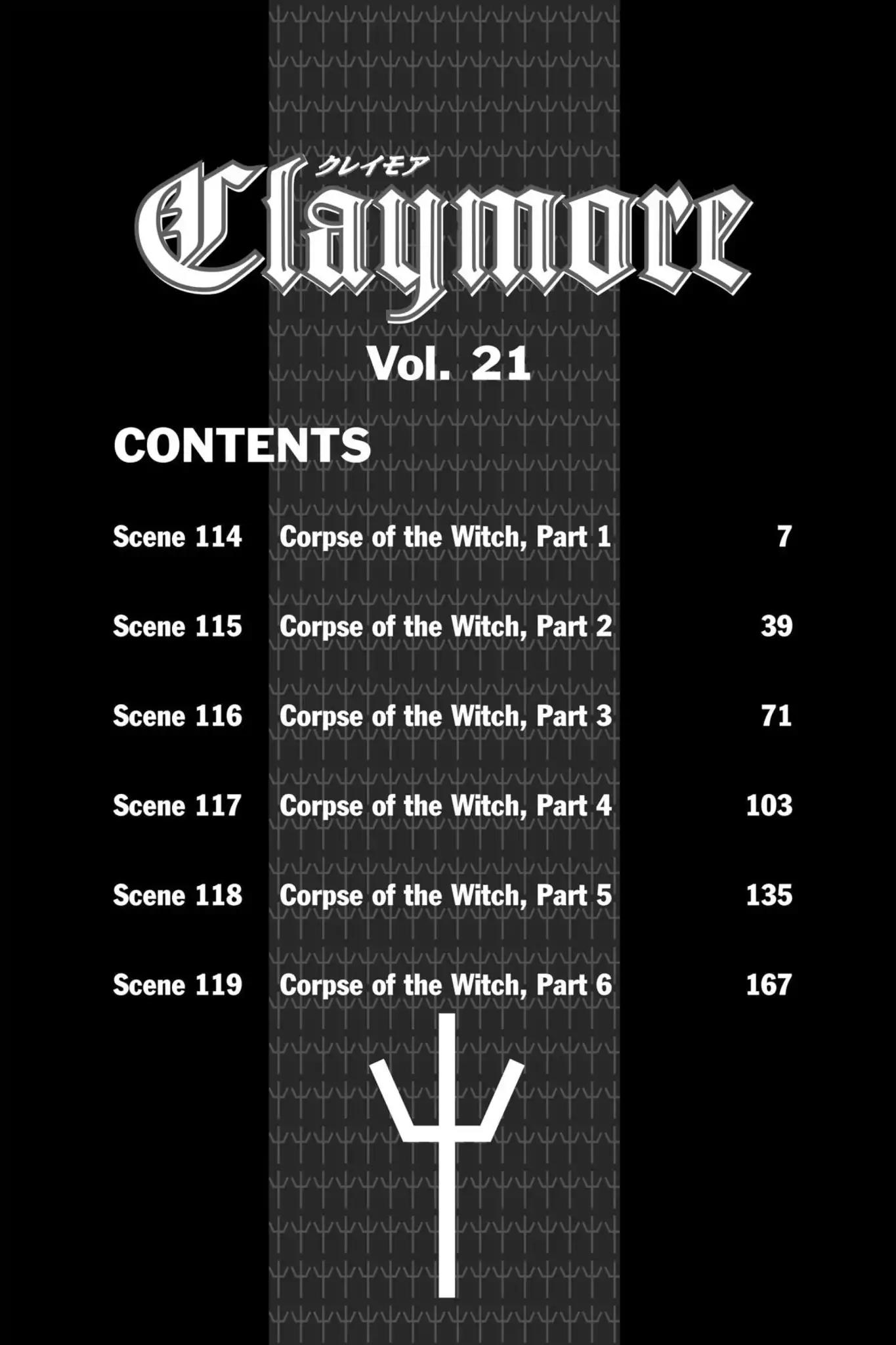 Claymore Chapter 114 page 6 - Chapter 114: Vol.21 Scene 114: Corpse of the Witch, Part 1
