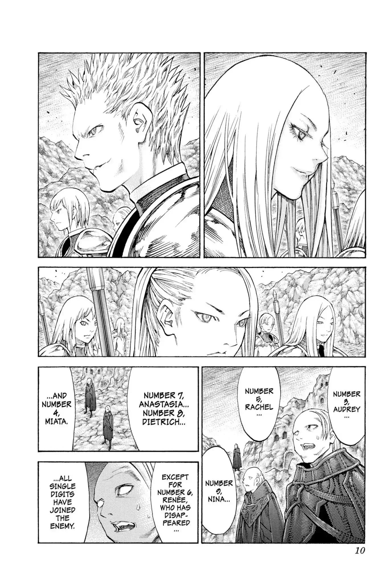 Claymore Chapter 114 page 9 - Chapter 114: Vol.21 Scene 114: Corpse of the Witch, Part 1