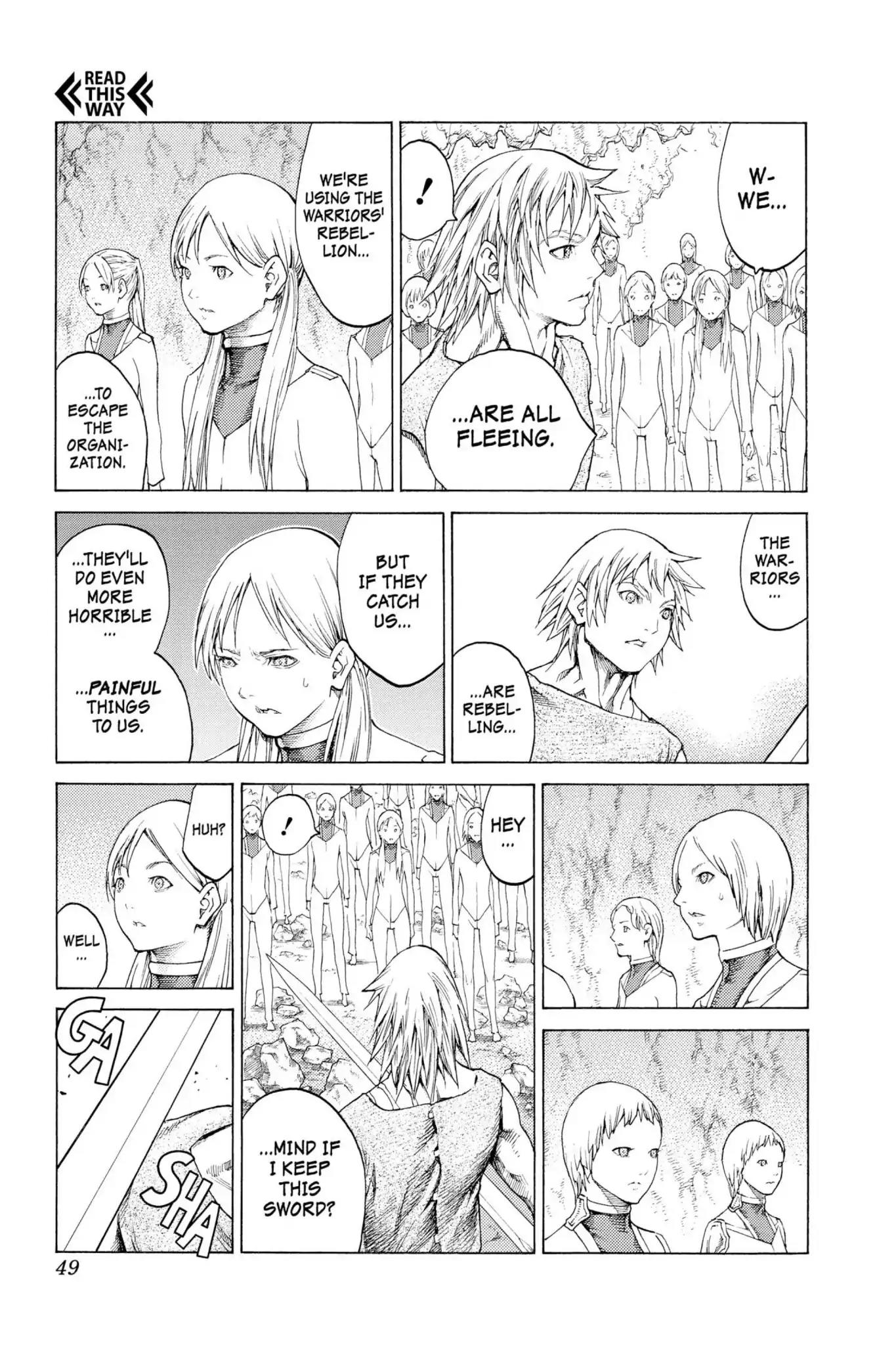 Claymore Chapter 115 page 11 - Chapter 115: Vol.21 Scene 115: Corpse of the Witch, Part 2