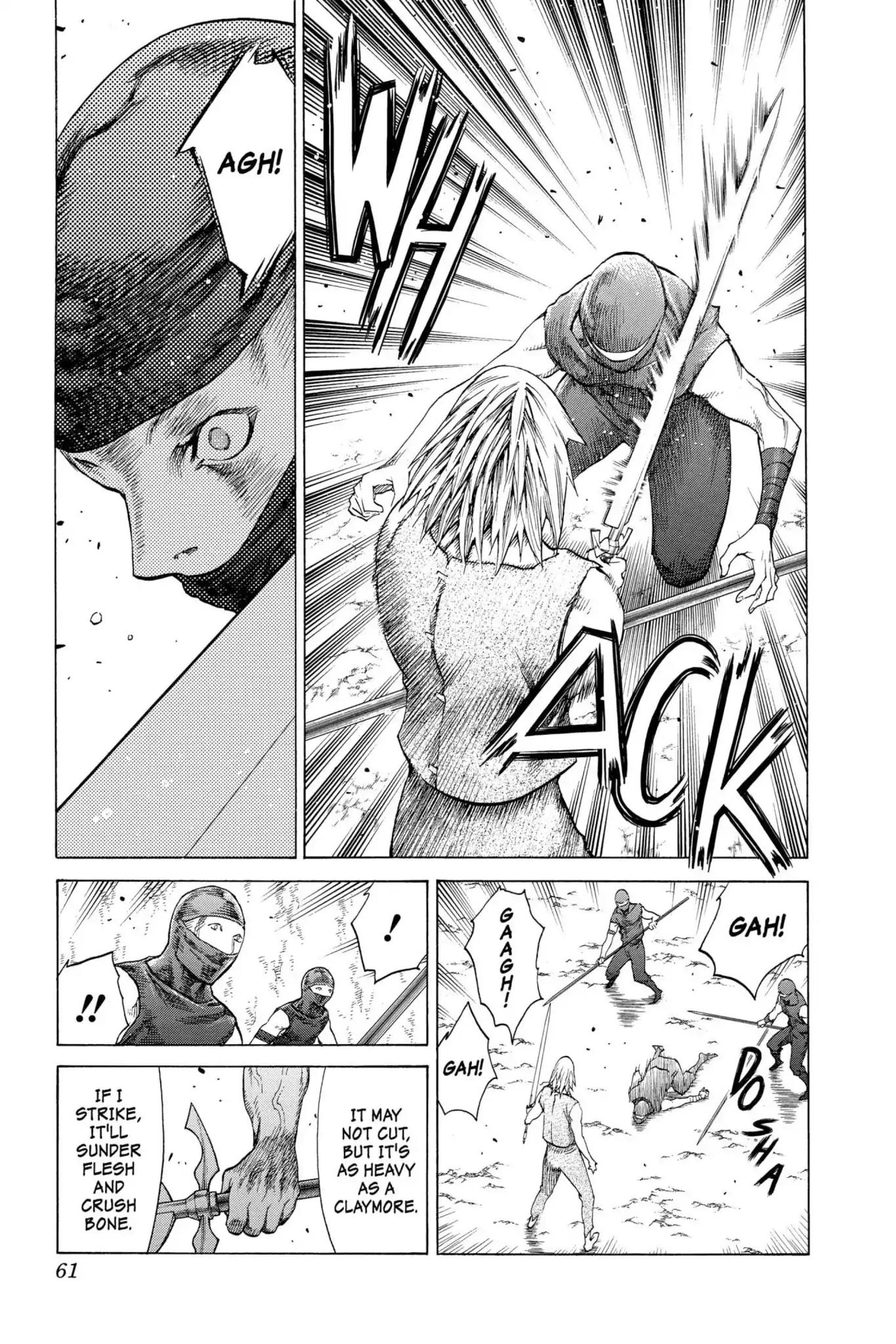 Claymore Chapter 115 page 23 - Chapter 115: Vol.21 Scene 115: Corpse of the Witch, Part 2