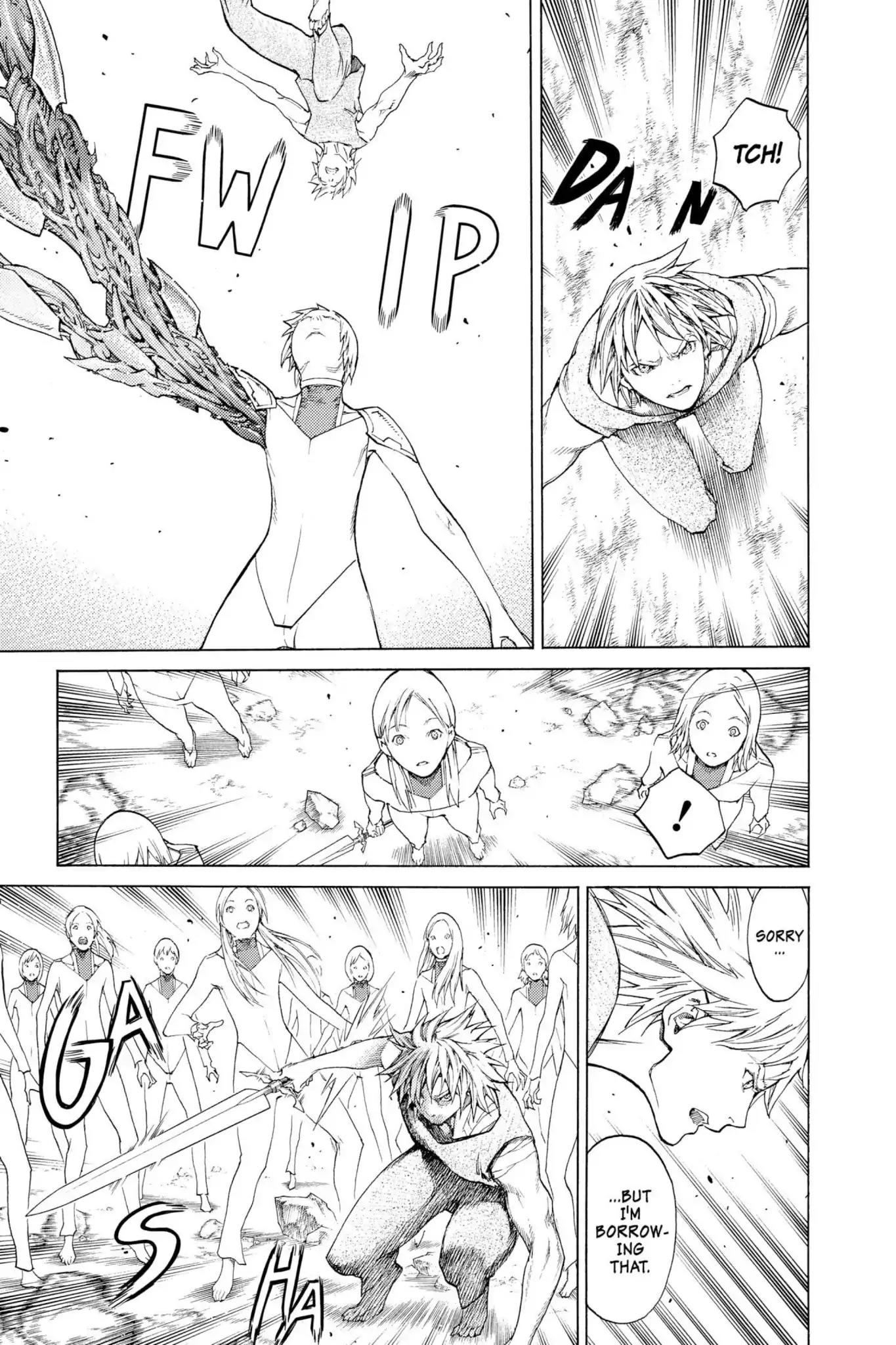Claymore Chapter 115 page 3 - Chapter 115: Vol.21 Scene 115: Corpse of the Witch, Part 2
