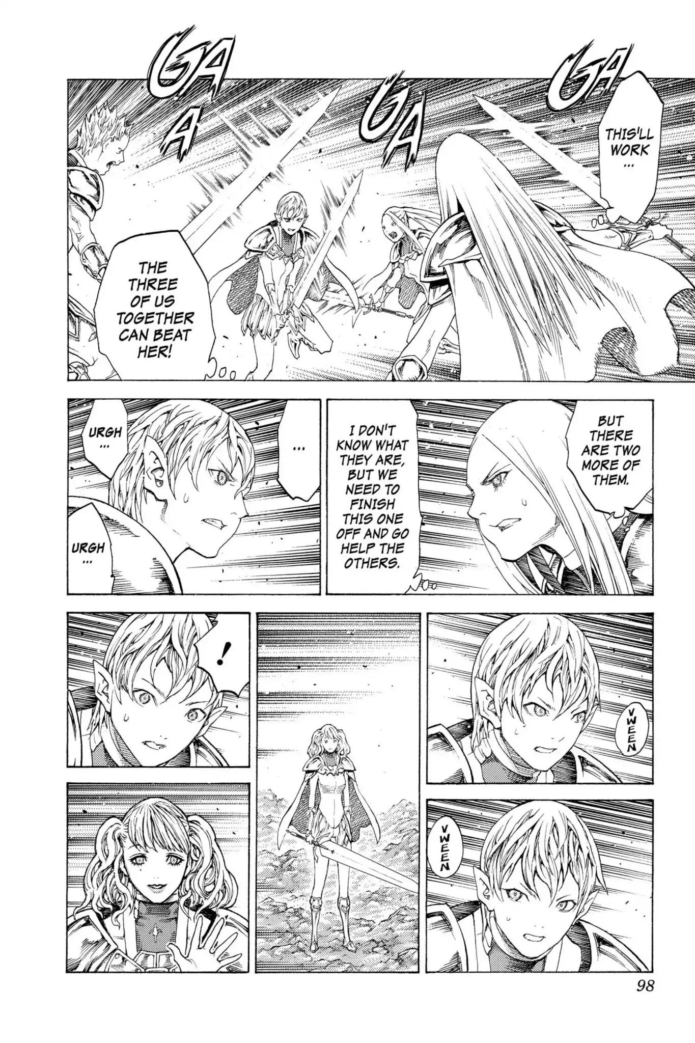 Claymore Chapter 116 page 25 - Chapter 116: Vol.21 Scene 116: Corpse of the Witch, Part 3