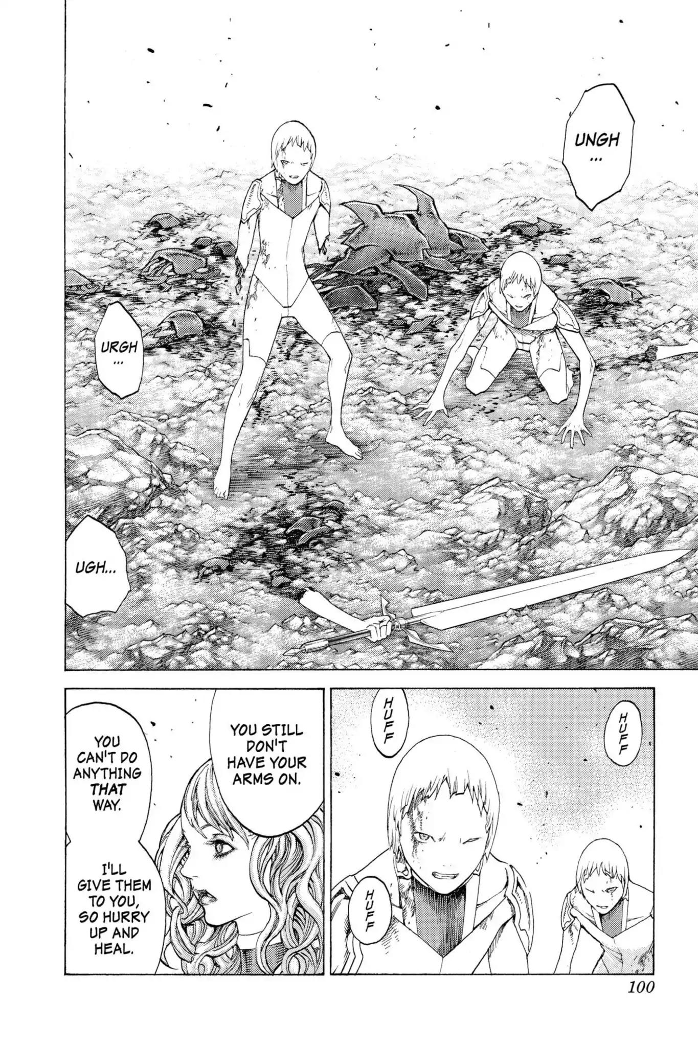 Claymore Chapter 116 page 27 - Chapter 116: Vol.21 Scene 116: Corpse of the Witch, Part 3