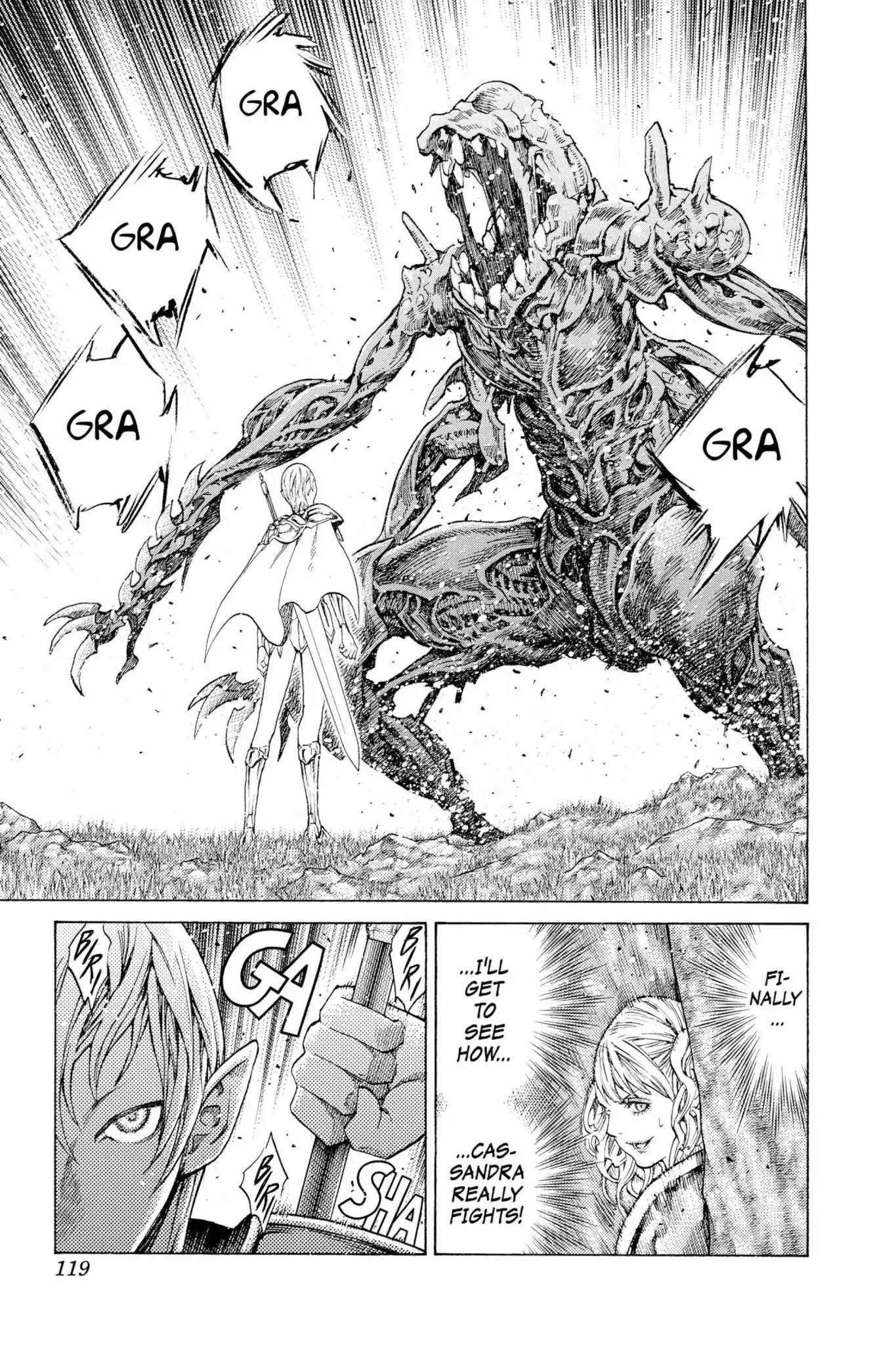Claymore Chapter 117 page 17 - Chapter 117: Vol.21 Scene 117: Corpse of the Witch, Part 4