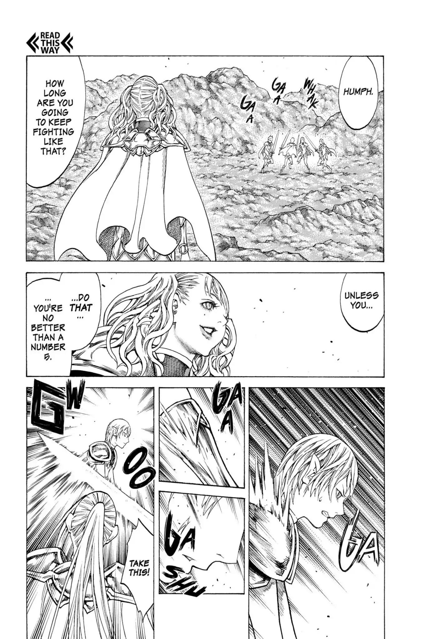 Claymore Chapter 117 page 23 - Chapter 117: Vol.21 Scene 117: Corpse of the Witch, Part 4