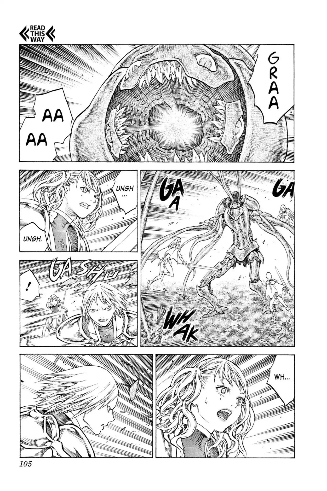 Claymore Chapter 117 page 3 - Chapter 117: Vol.21 Scene 117: Corpse of the Witch, Part 4