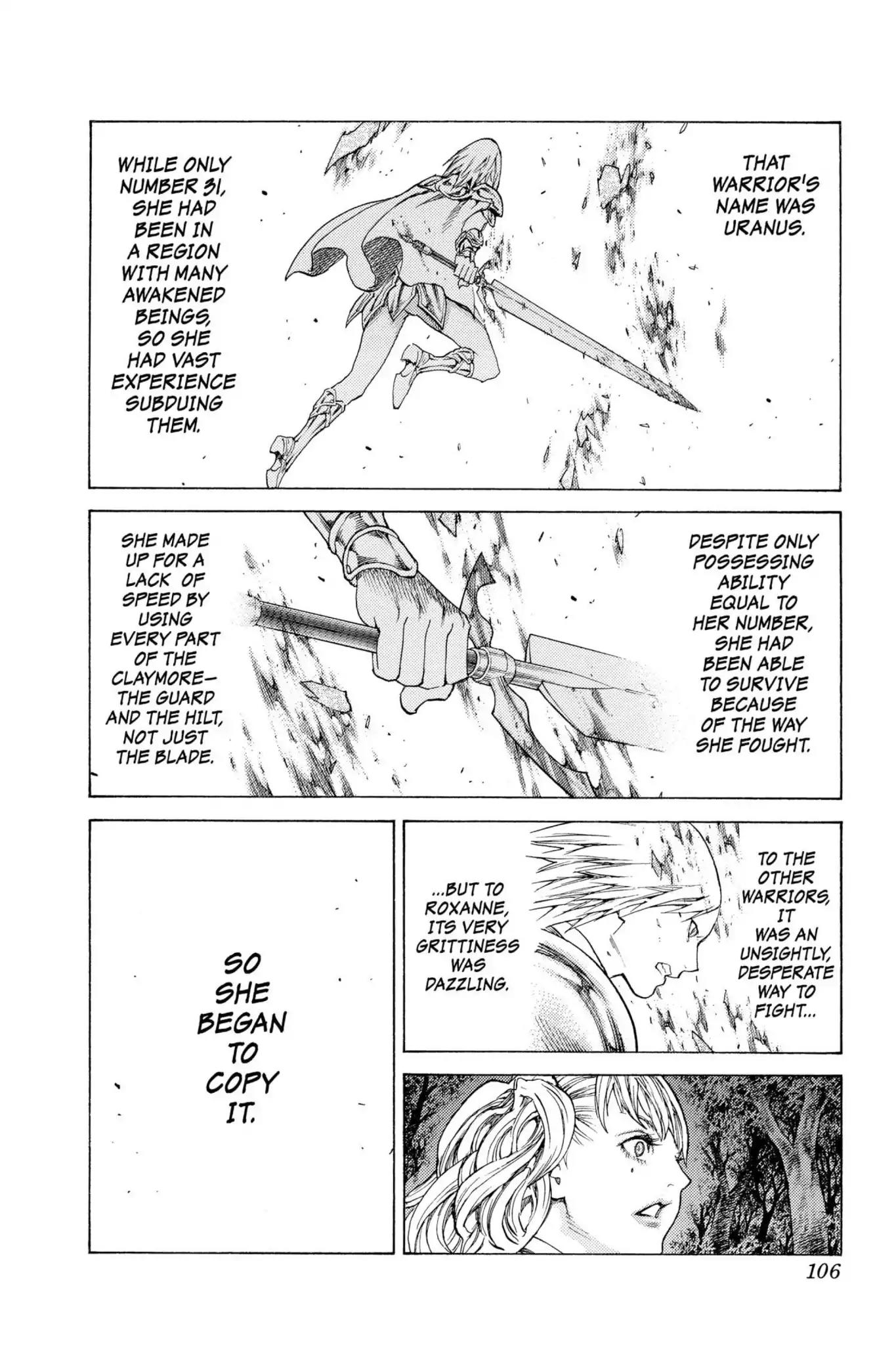 Claymore Chapter 117 page 4 - Chapter 117: Vol.21 Scene 117: Corpse of the Witch, Part 4