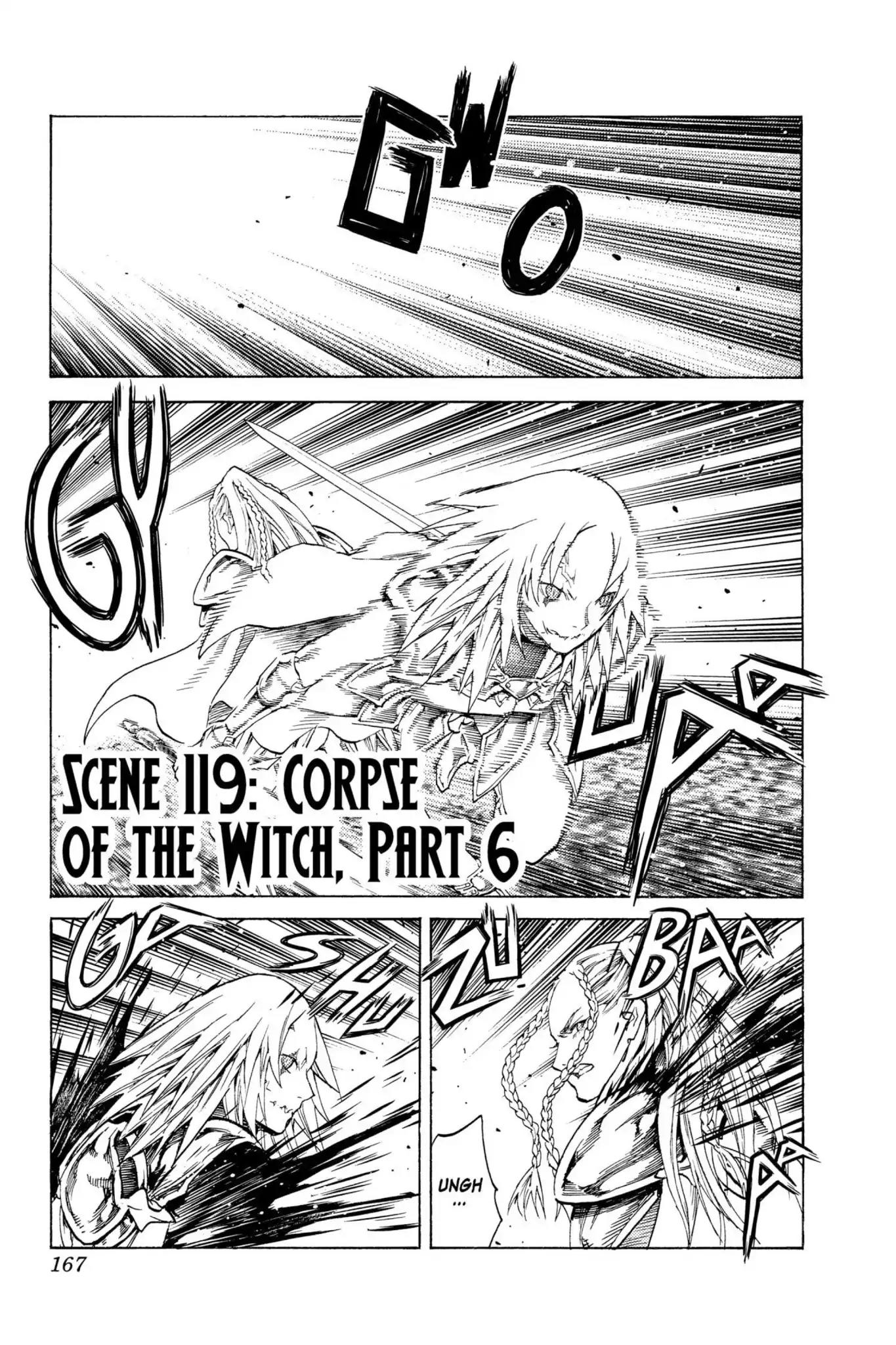 Claymore Chapter 119 page 1 - Chapter 119: Vol.21 Scene 119: Corpse of the Witch, Part 6