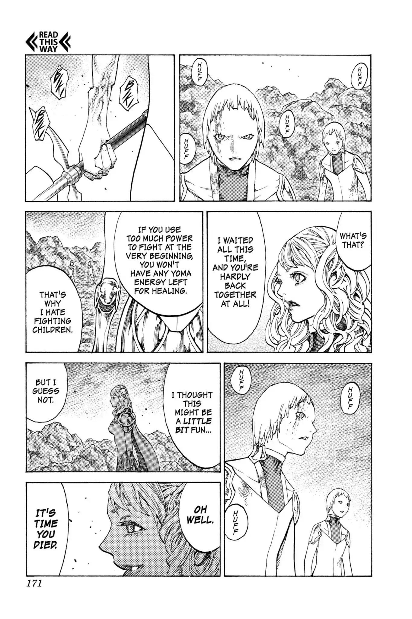 Claymore Chapter 119 page 5 - Chapter 119: Vol.21 Scene 119: Corpse of the Witch, Part 6