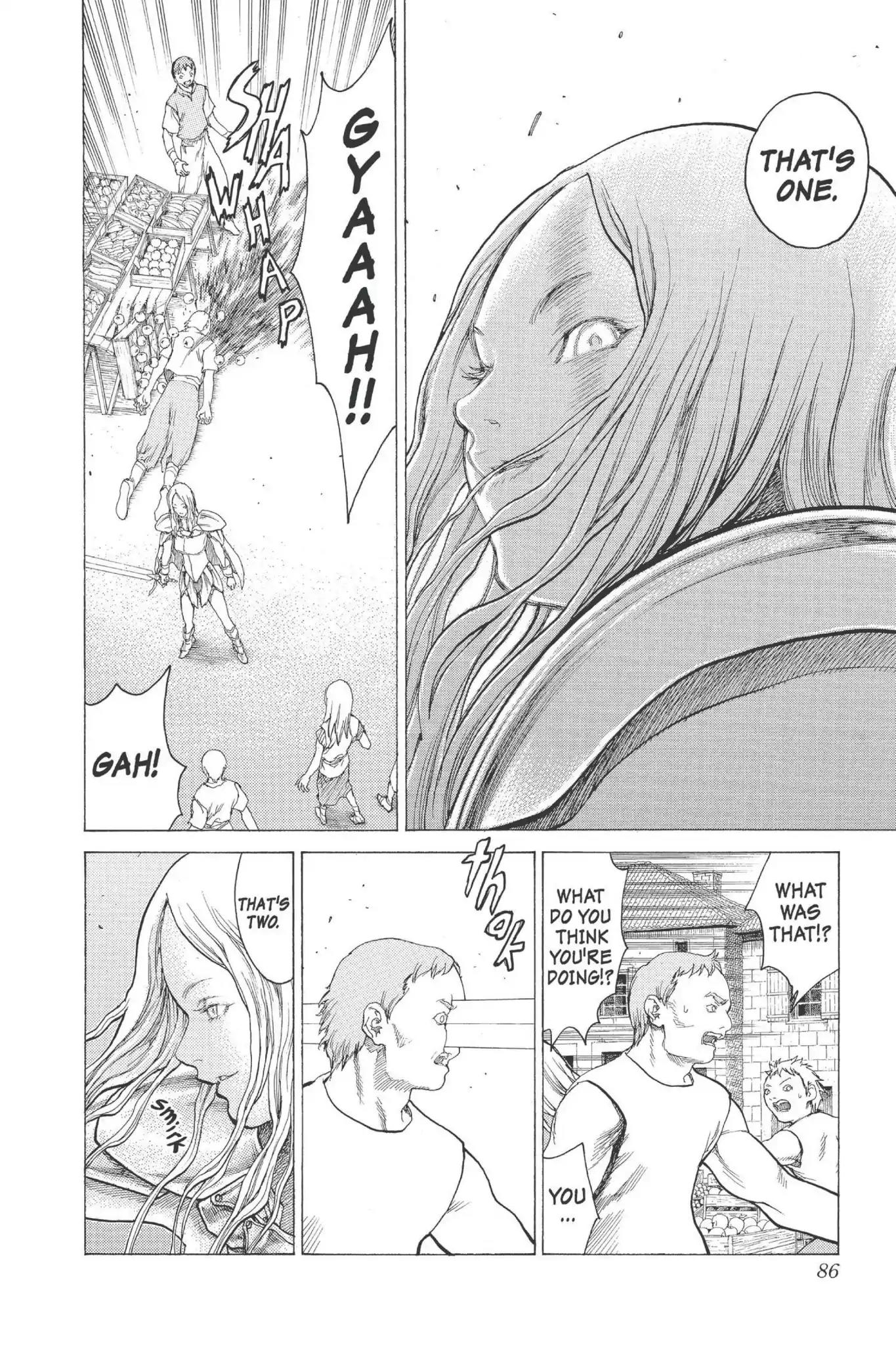 Claymore Chapter 12 page 15 - Chapter 12: Vol.3 Scene 12: Teresa of the Faint Smile, Part 1