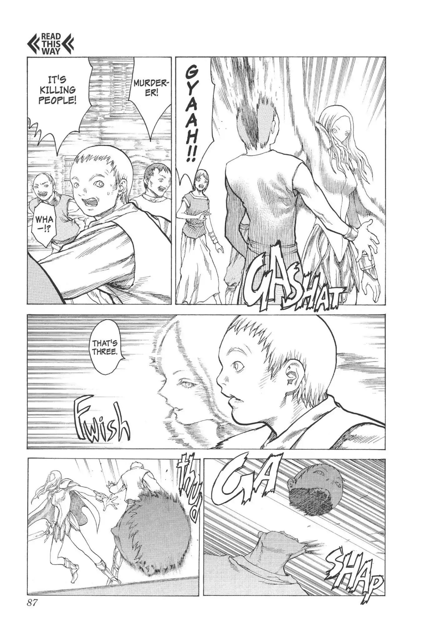 Claymore Chapter 12 page 16 - Chapter 12: Vol.3 Scene 12: Teresa of the Faint Smile, Part 1