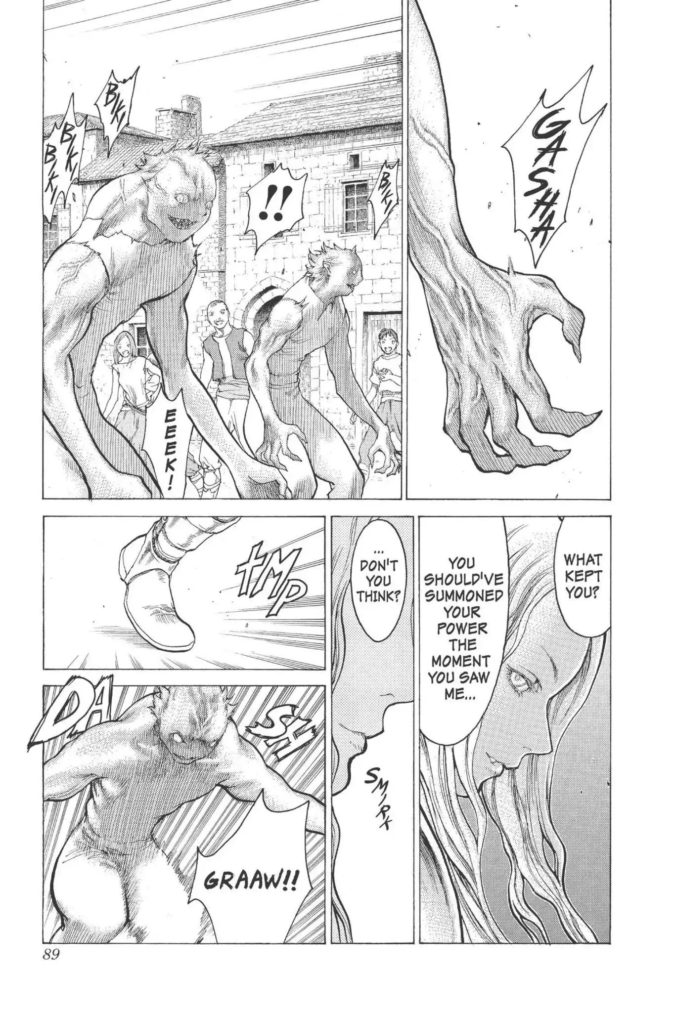 Claymore Chapter 12 page 18 - Chapter 12: Vol.3 Scene 12: Teresa of the Faint Smile, Part 1