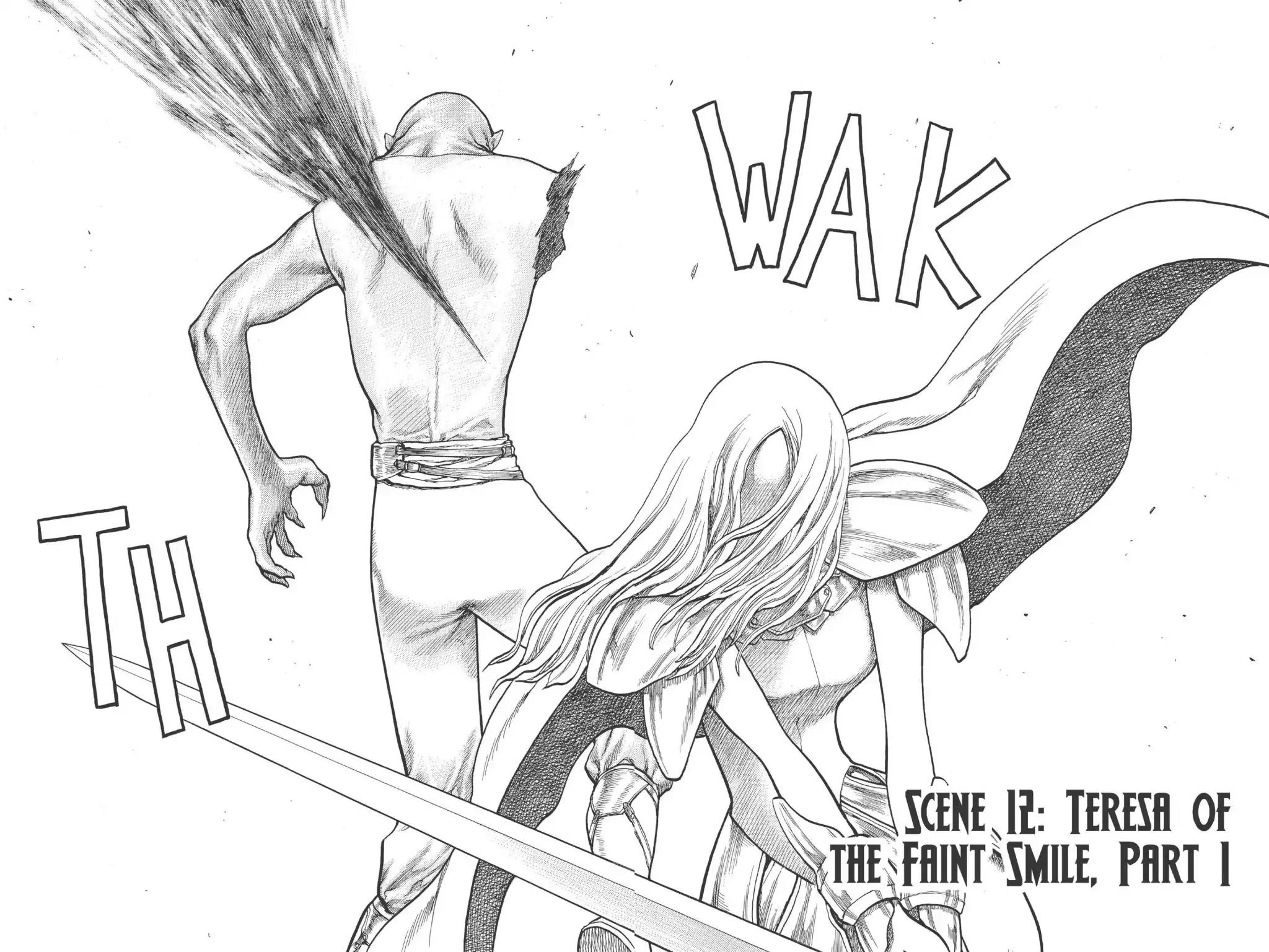 Claymore Chapter 12 page 2 - Chapter 12: Vol.3 Scene 12: Teresa of the Faint Smile, Part 1