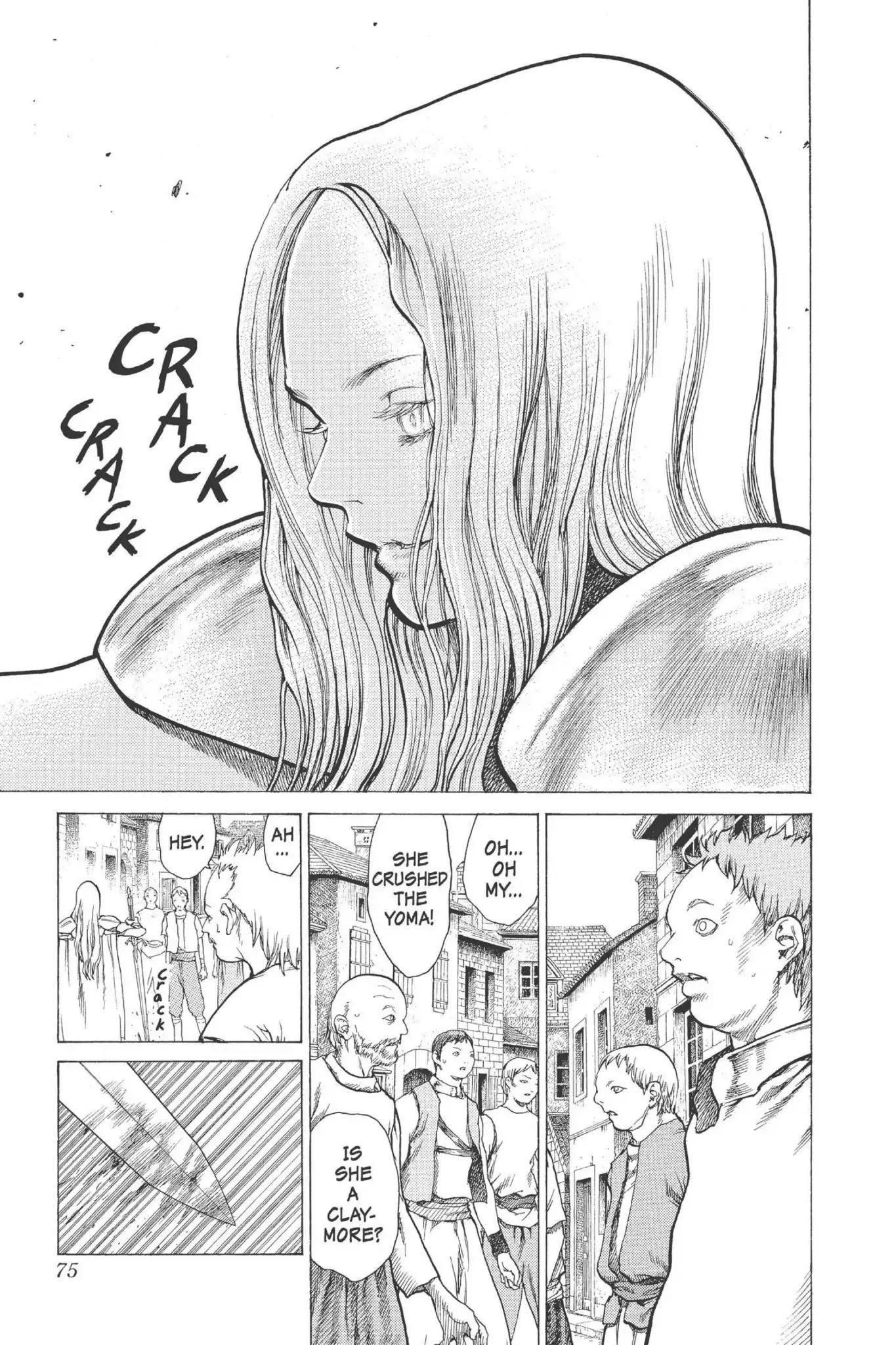 Claymore Chapter 12 page 4 - Chapter 12: Vol.3 Scene 12: Teresa of the Faint Smile, Part 1