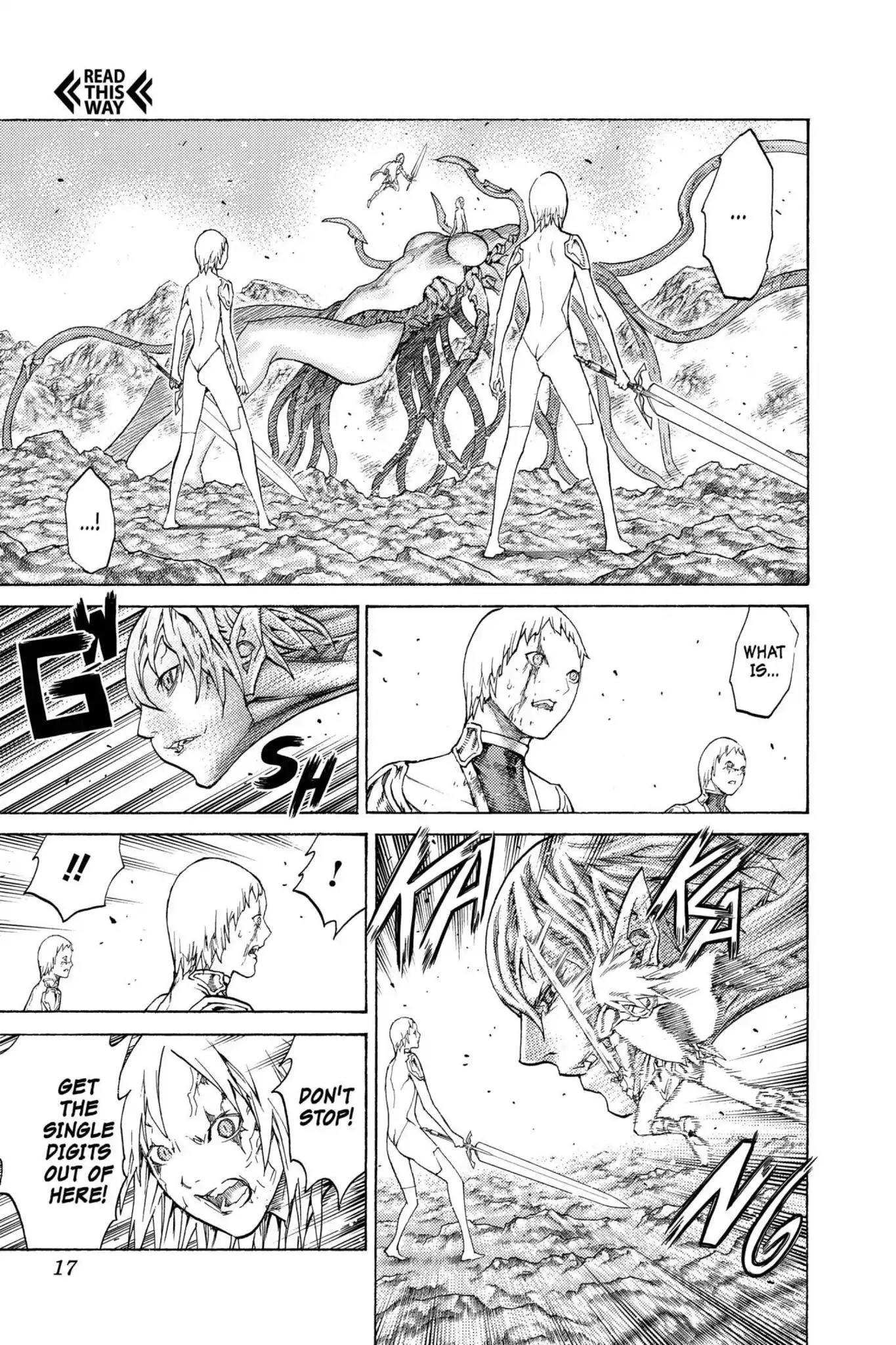 Claymore Chapter 120 page 16 - Chapter 120: Vol.22 Scene 120: Claws and Fangs of the Abyss, Part 1
