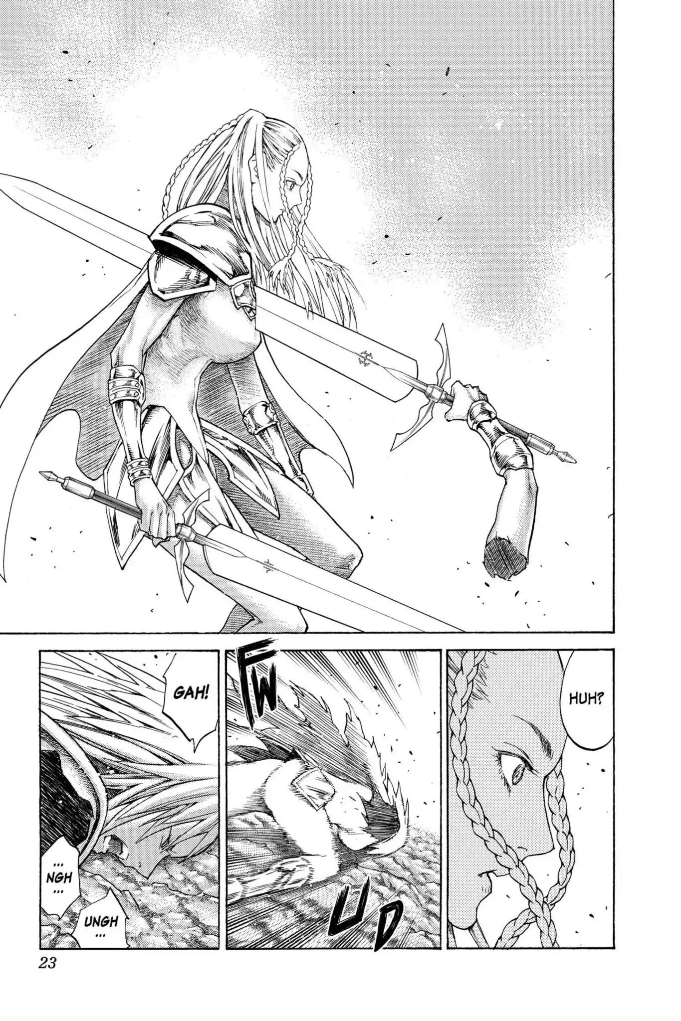 Claymore Chapter 120 page 22 - Chapter 120: Vol.22 Scene 120: Claws and Fangs of the Abyss, Part 1