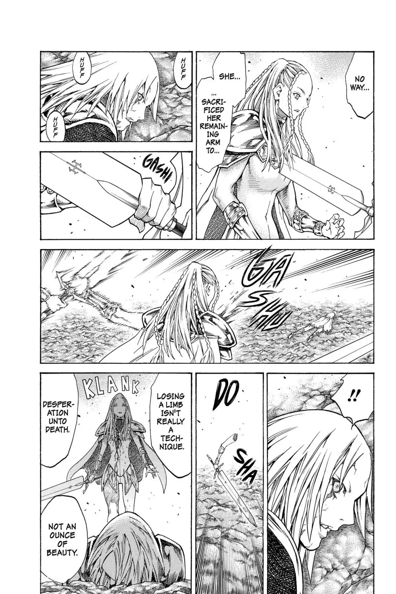 Claymore Chapter 120 page 23 - Chapter 120: Vol.22 Scene 120: Claws and Fangs of the Abyss, Part 1